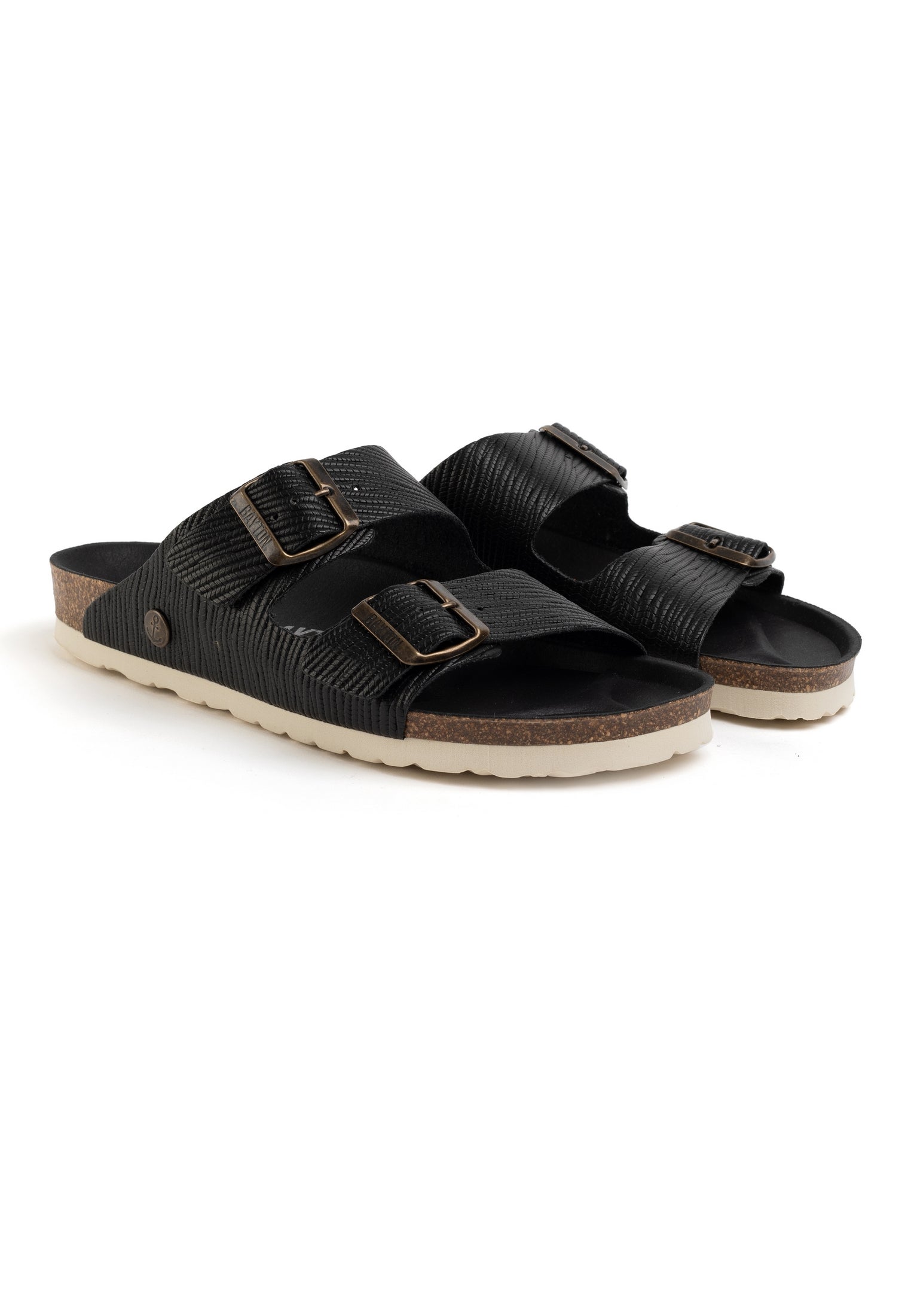 Atlas Black 2 Strap Sandals