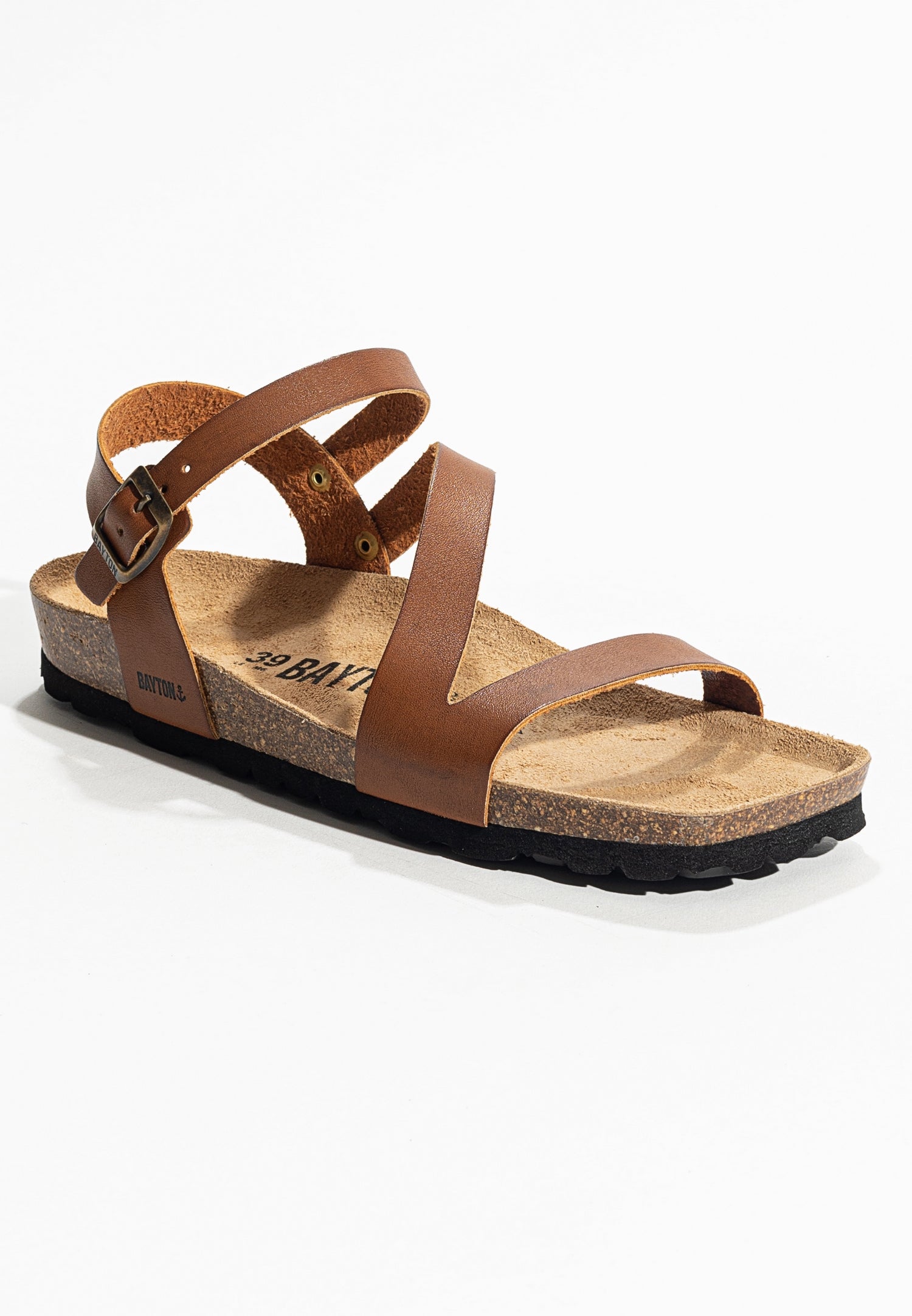 Vigo Camel Multi-Strap Sandals