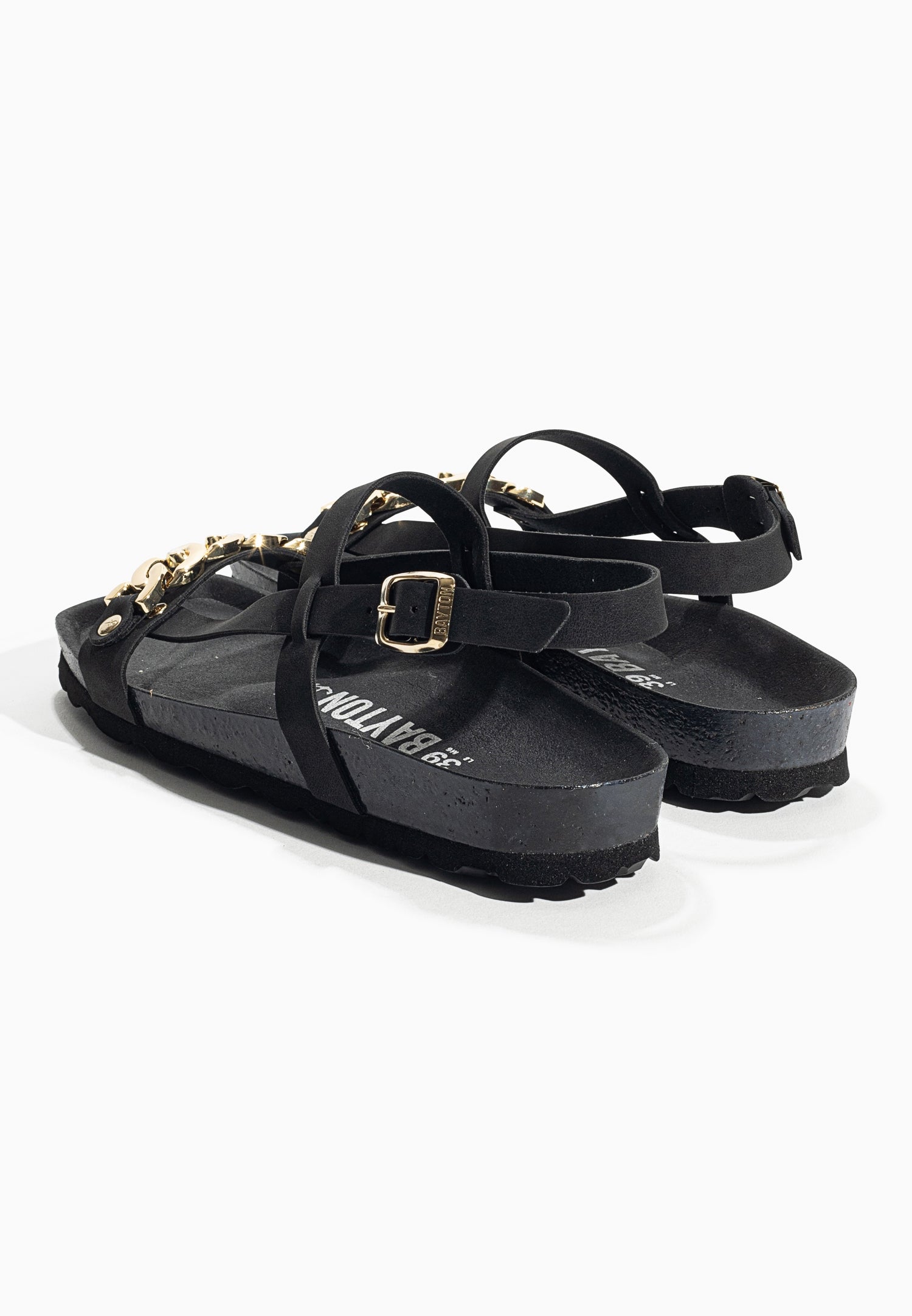 Ramatuelle Black Multi-Strap Sandals