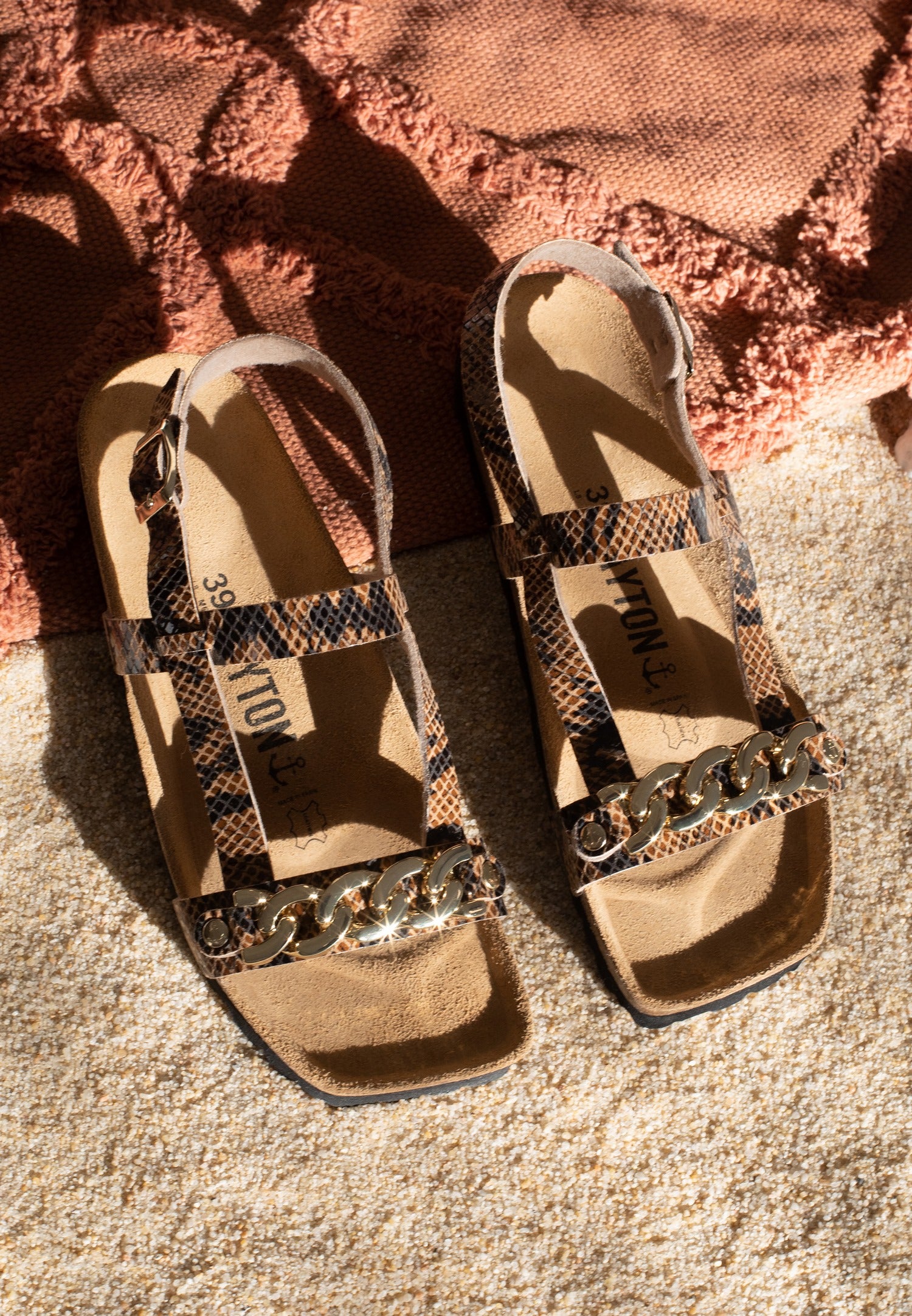 Ramatuelle Python Multi-Strap Sandals