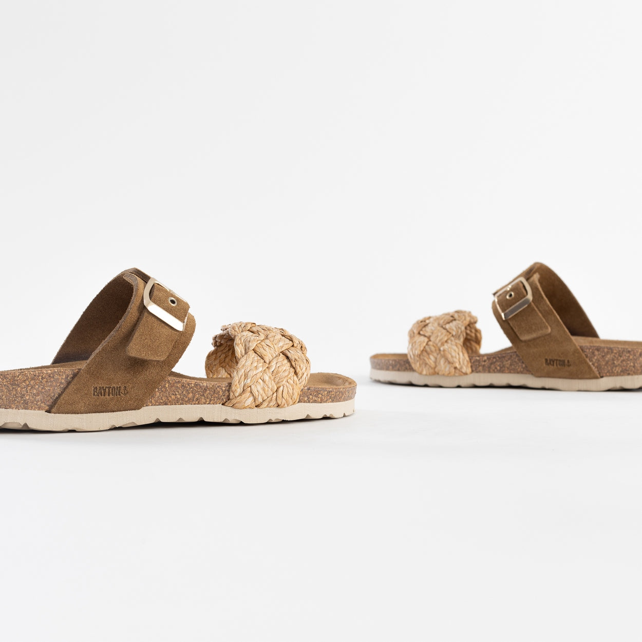 Sandalias Carina 2 Tiras Camel