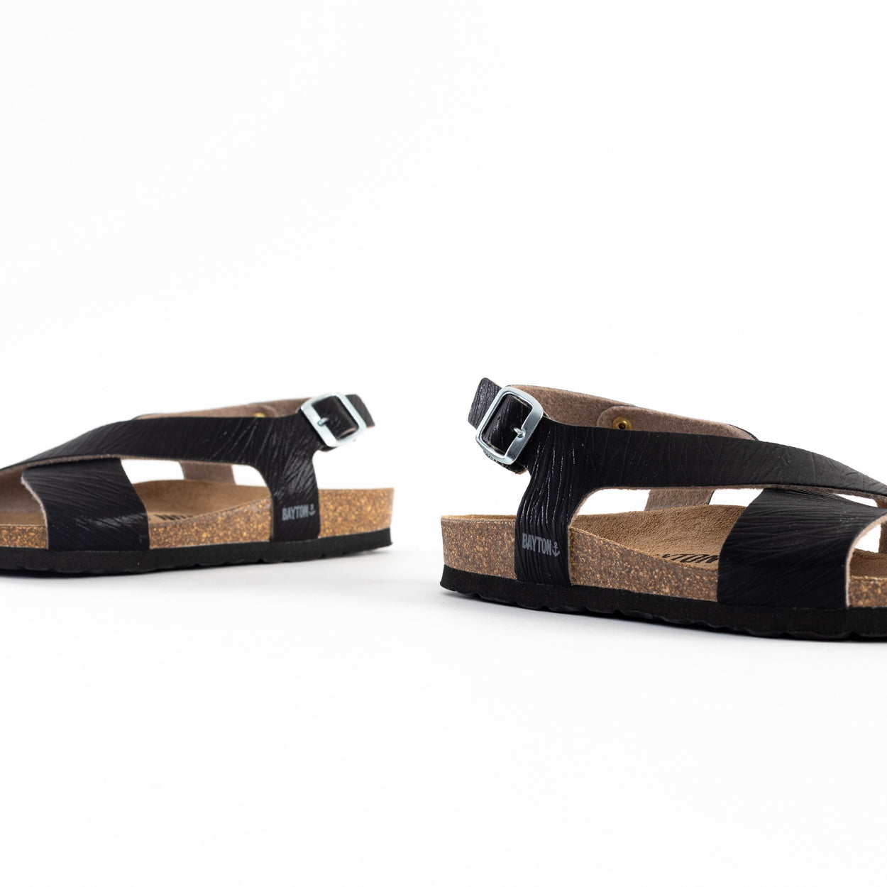 Rioja Black Multi-Strap Sandals