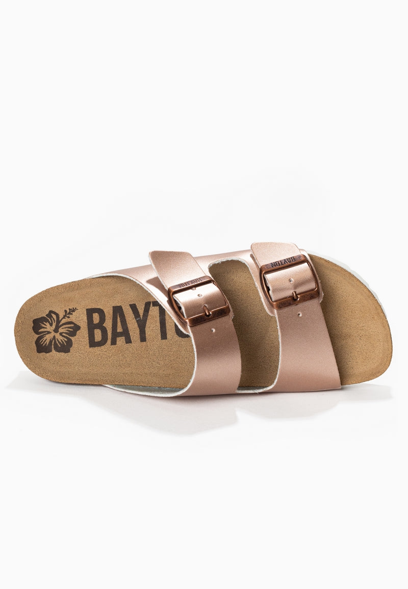 Atlas Rose Gold 2 Strap Sandals