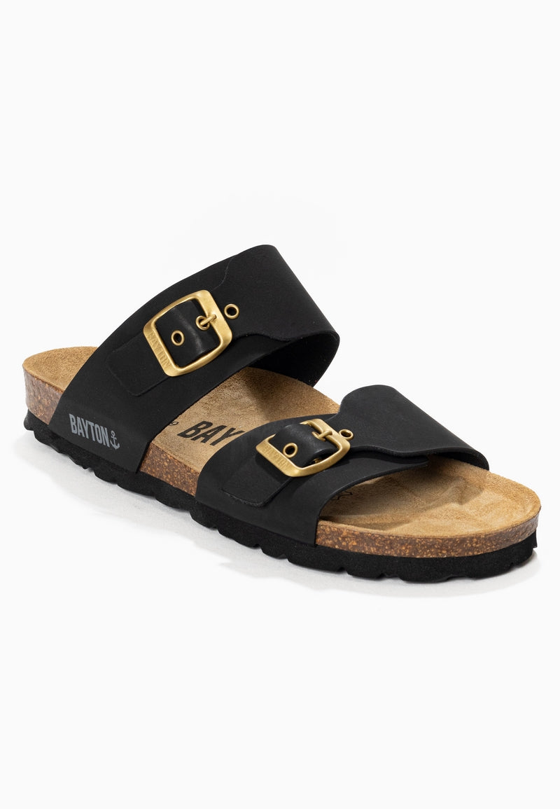 Shiba Black 2 Strap Sandals