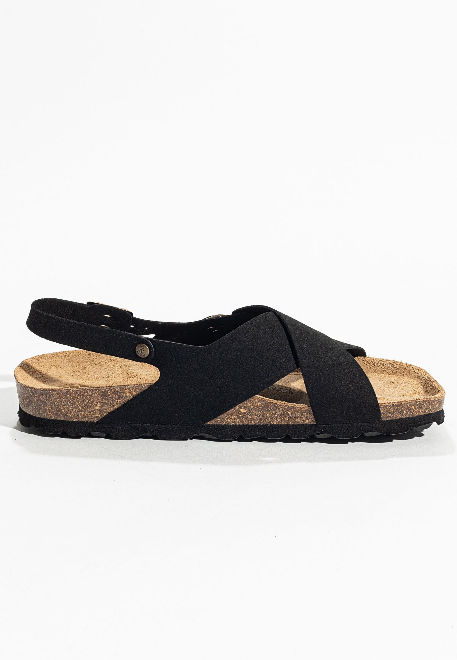 Cantabria Black Multi-Strap Sandals