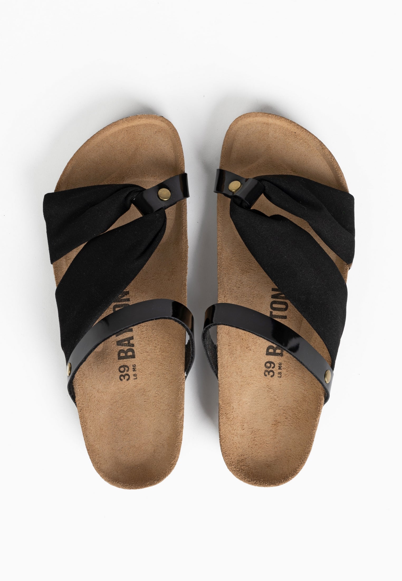 Figueira Black Multi-Strap Sandals