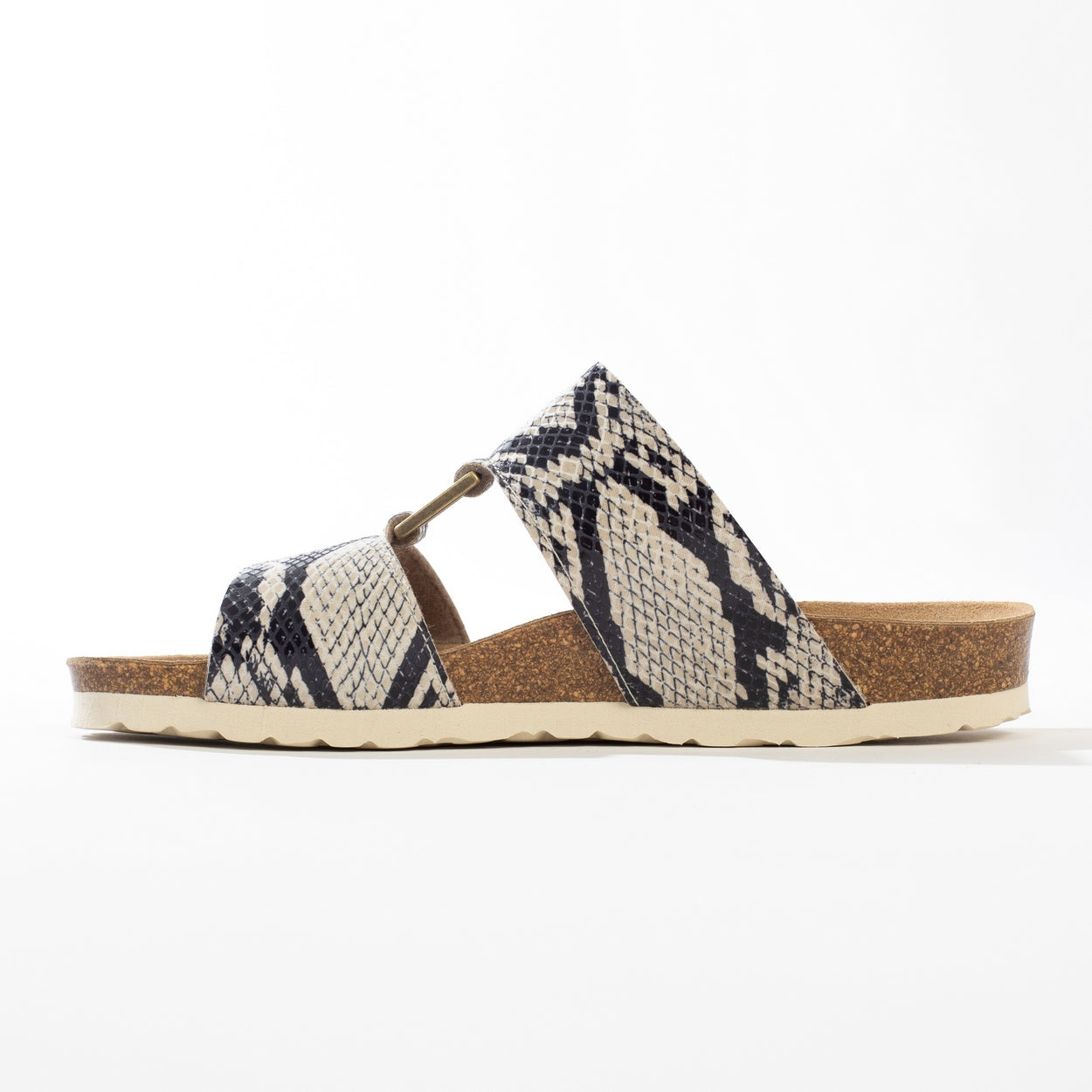 Navia Off-White 2-Strap Sandals