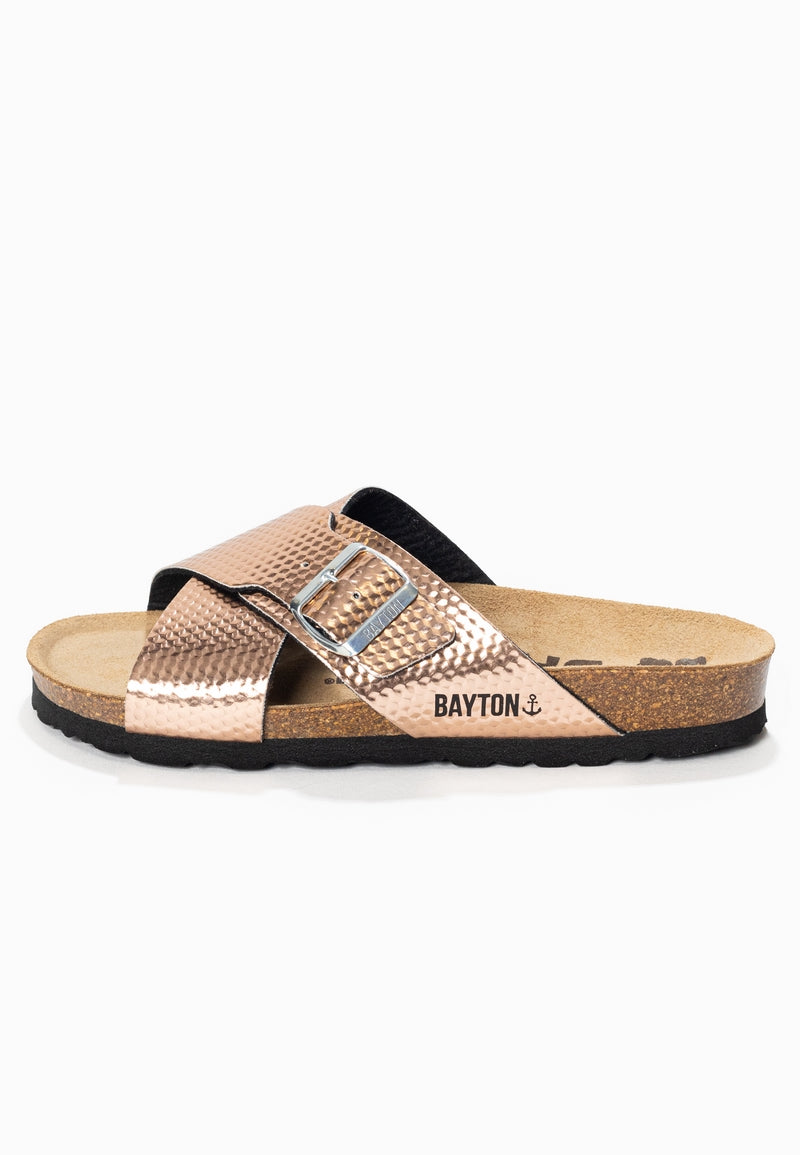 Era Rose Gold 2 Strap Sandals