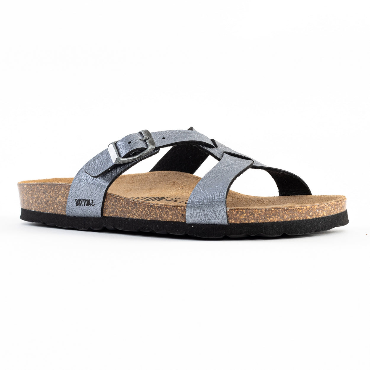 Sebastian Pewter 2 Straps Sandals