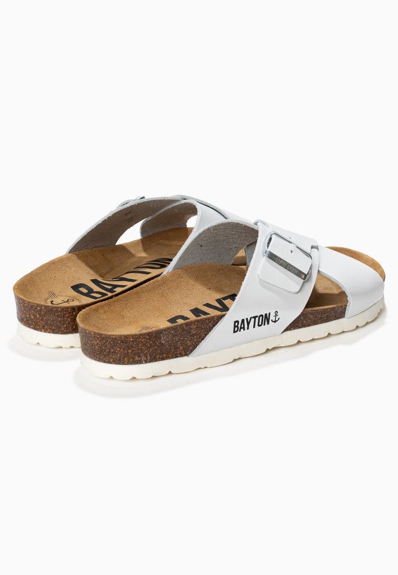 Era White 2 Strap Sandals