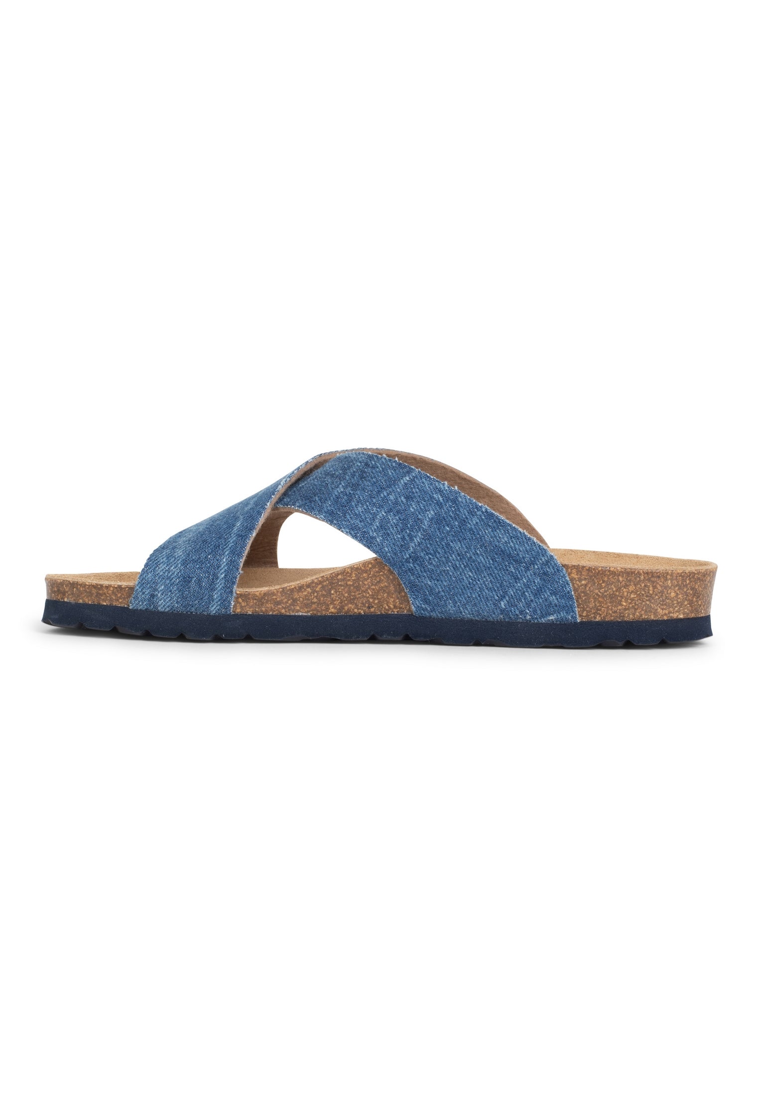 Gomera Blue Denim 2 Strap Sandals