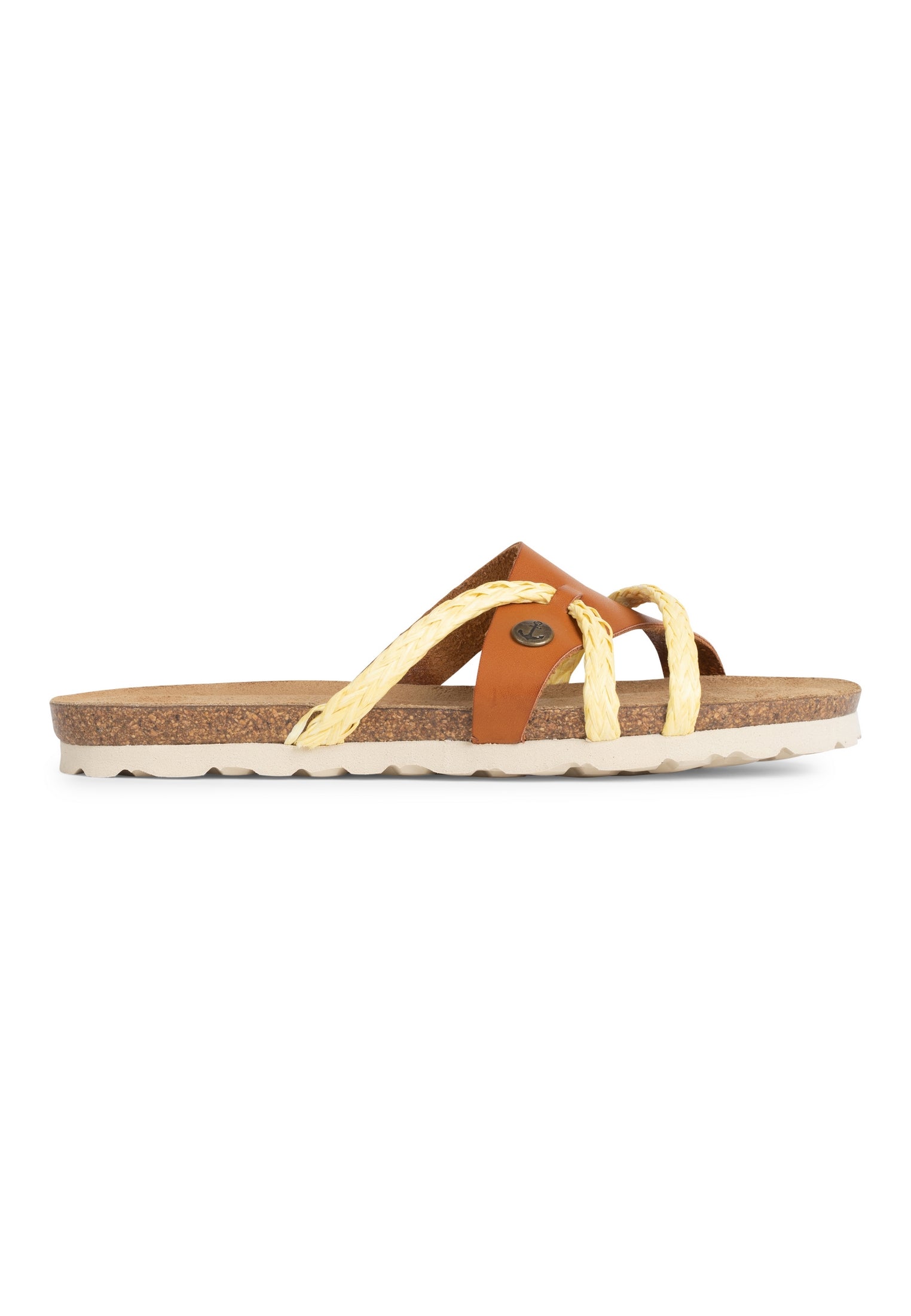 Slimen Caramel and Gold Multi-Strap Sandals