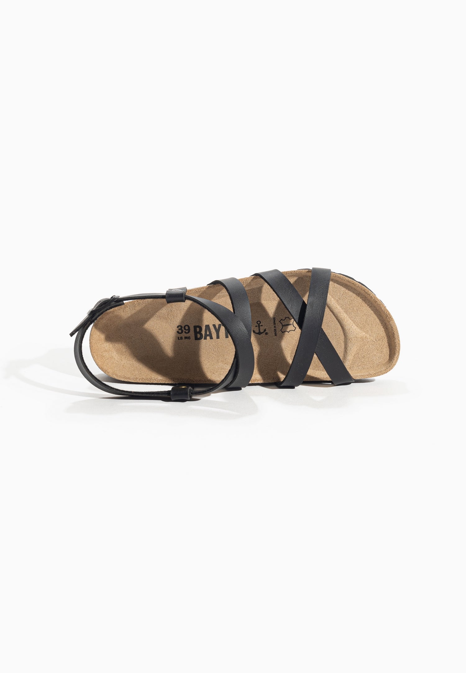 Vanina Black Multi-Strap Sandals