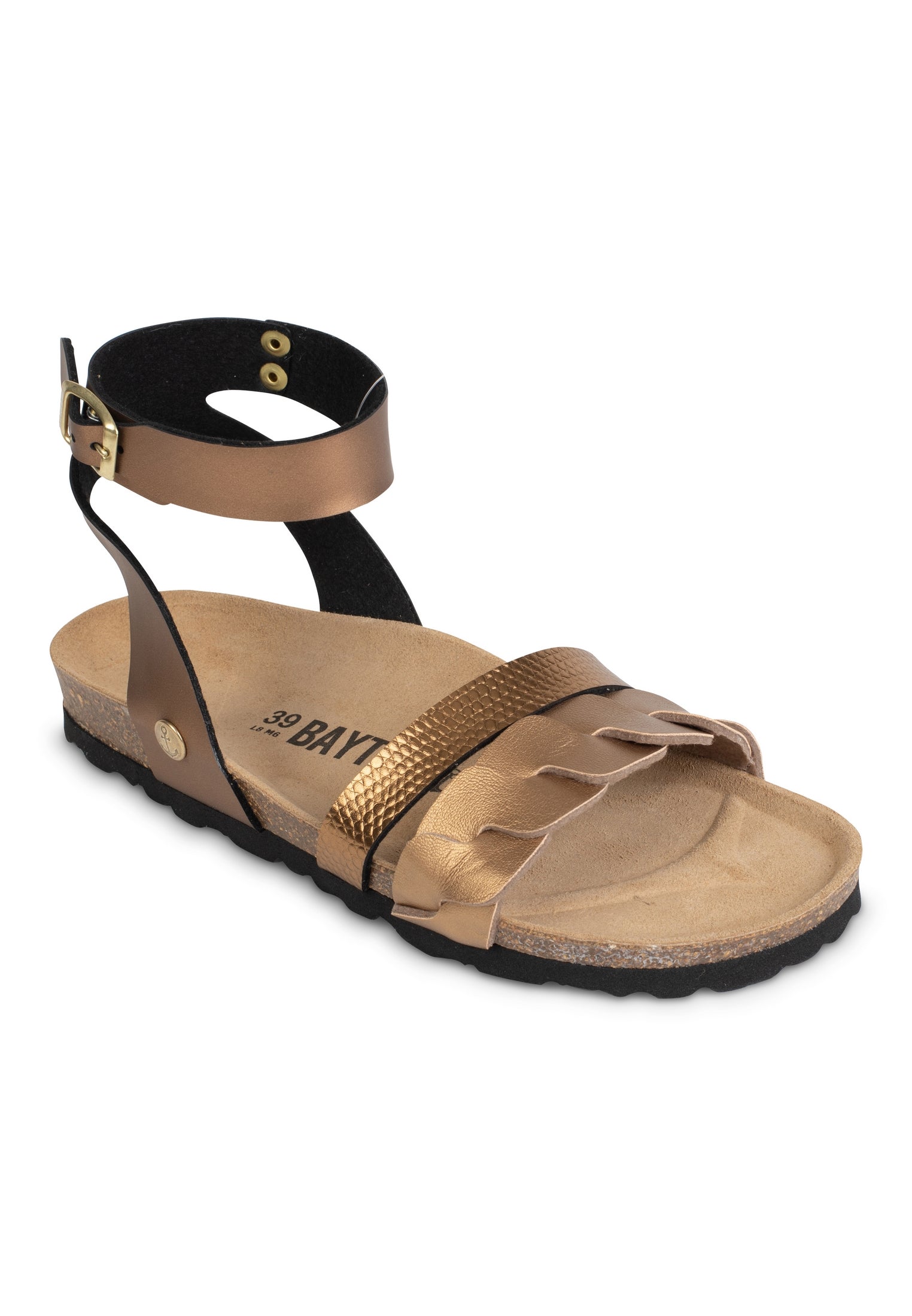 Capucine Bronze Multi-Strap Sandals