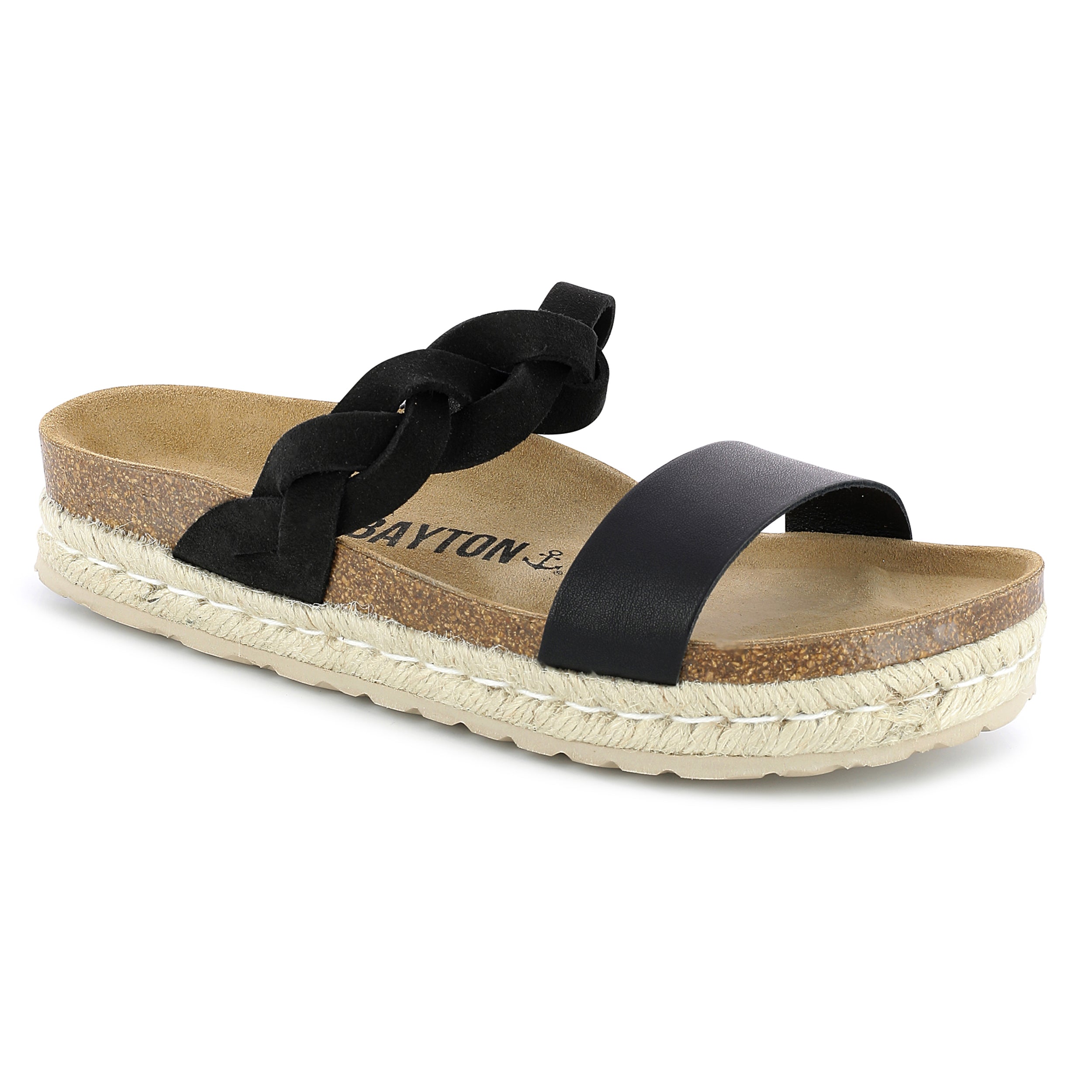 Clarence Black Platform Sandals