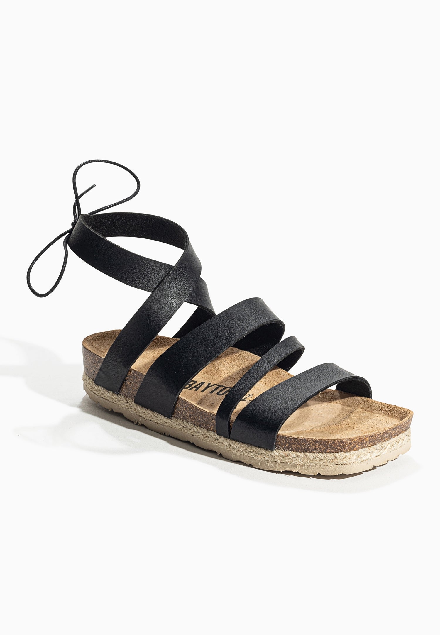 Braltar Black Multi-Strap Sandals