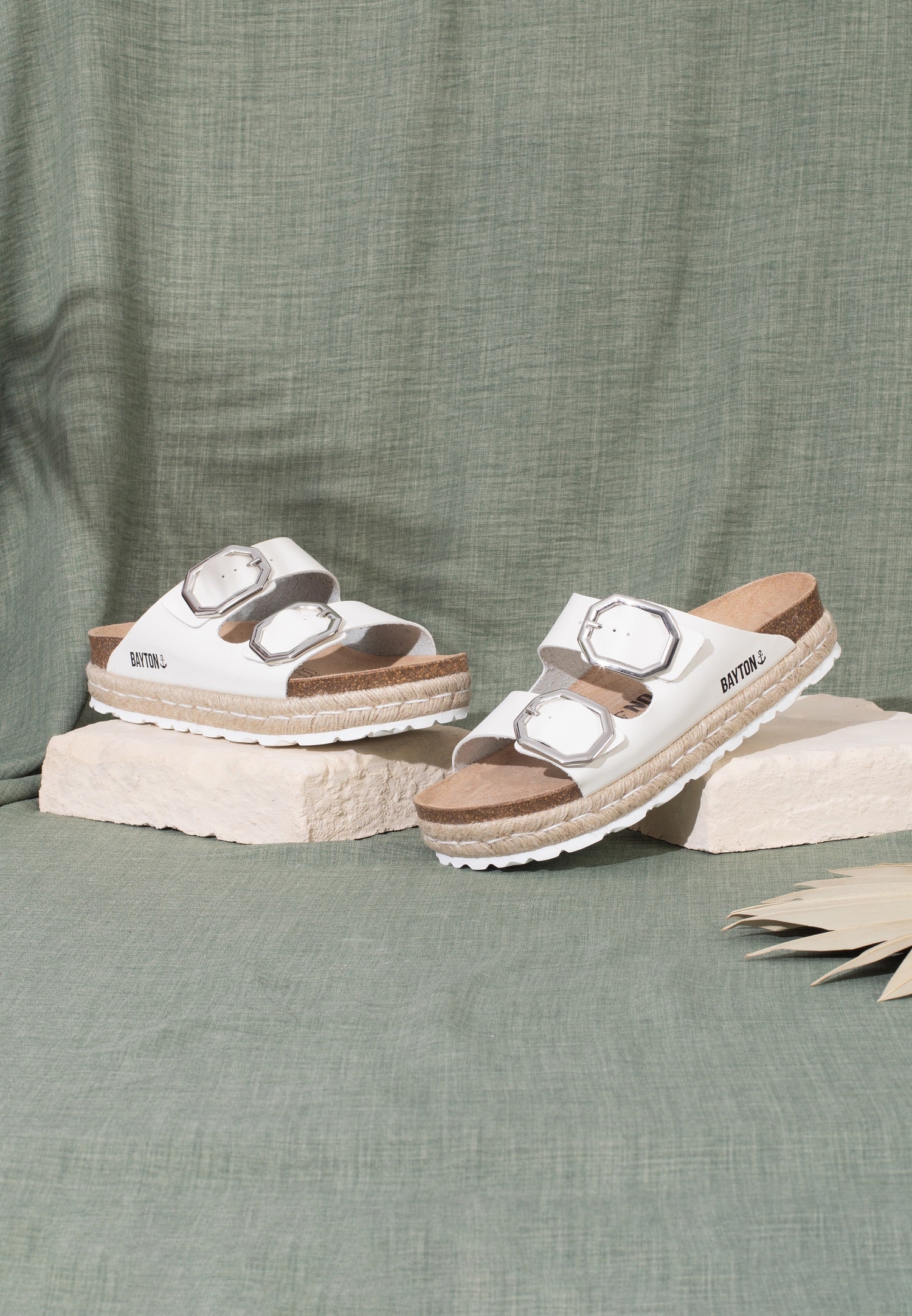 Alcee White Platform Sandals