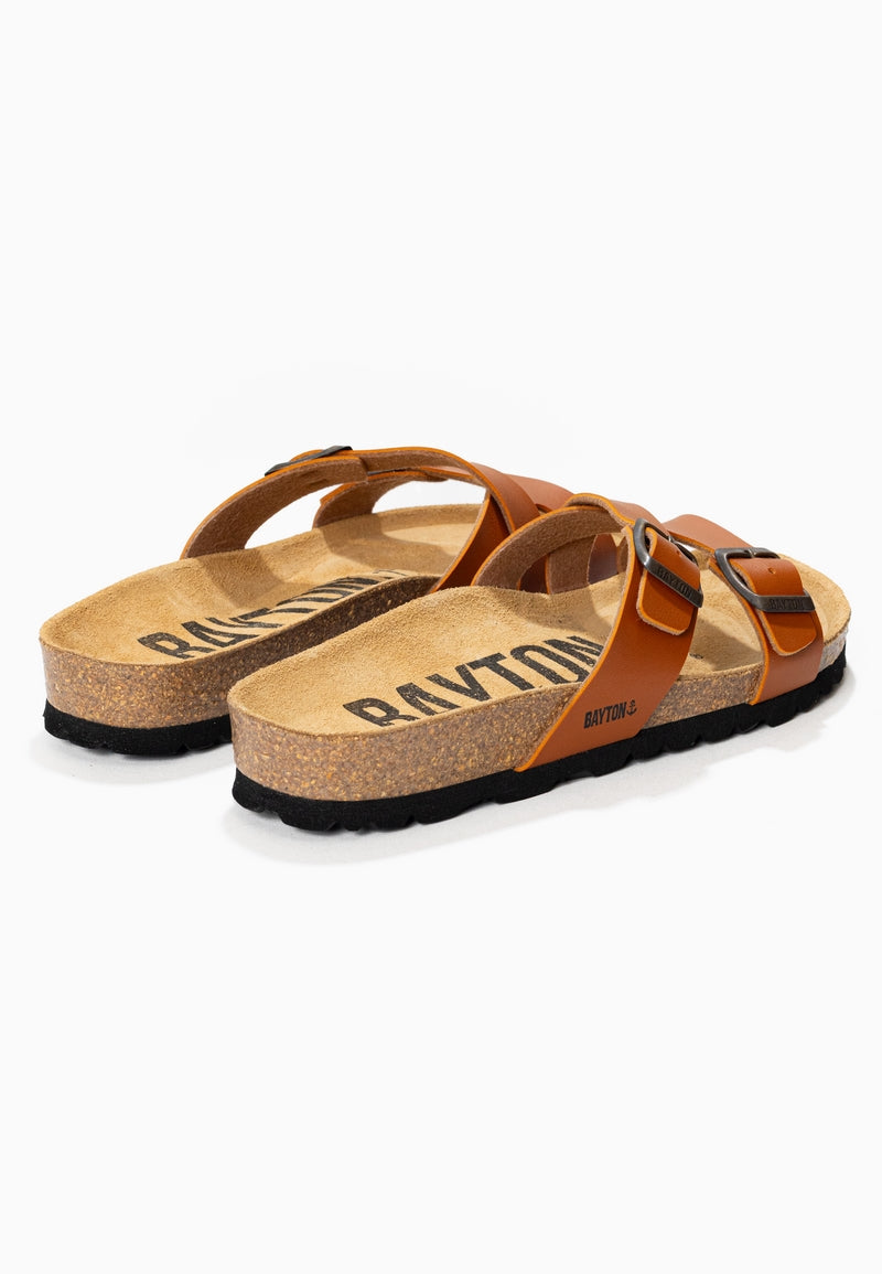 Cleo Camel 2 Strap Sandals