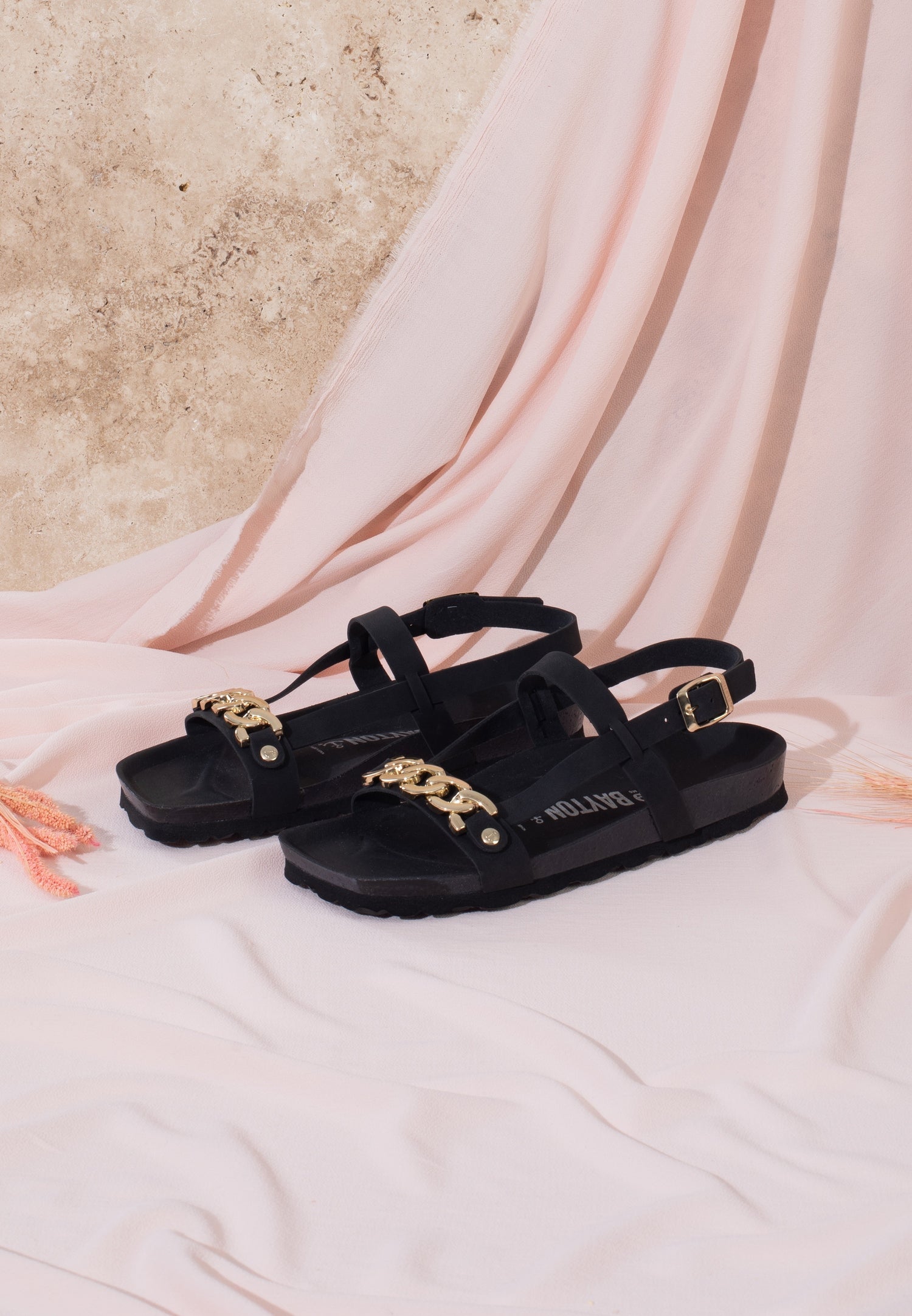 Ramatuelle Black Multi-Strap Sandals