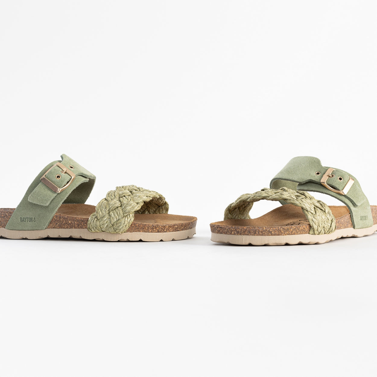 Carina Green 2 Strap Sandals