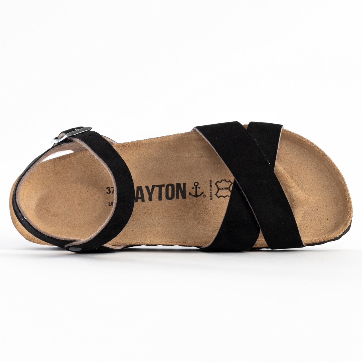 Vallado Black Multi-Strap Sandals