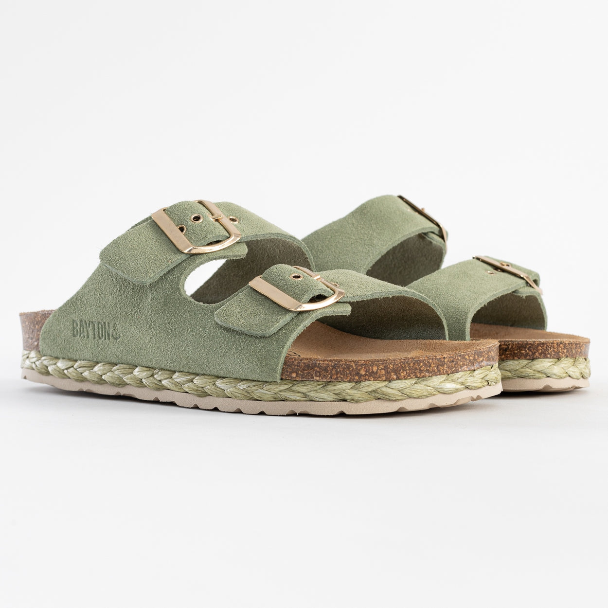 Sandalias Atlas 2 Tiras Verde