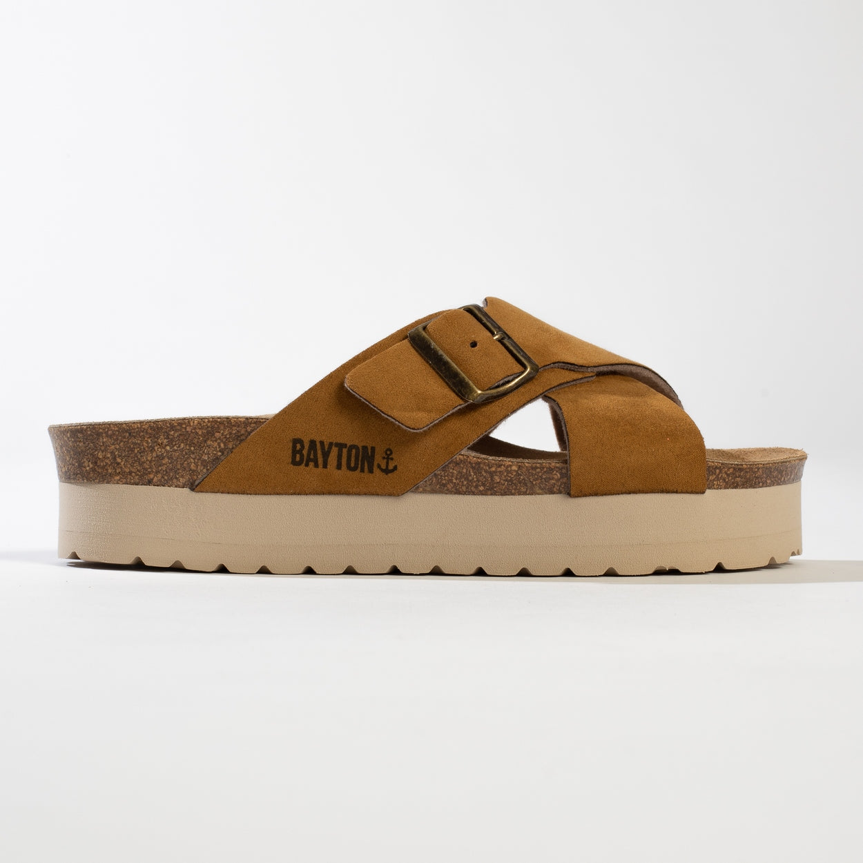 Ajax Tan Platform Sandals