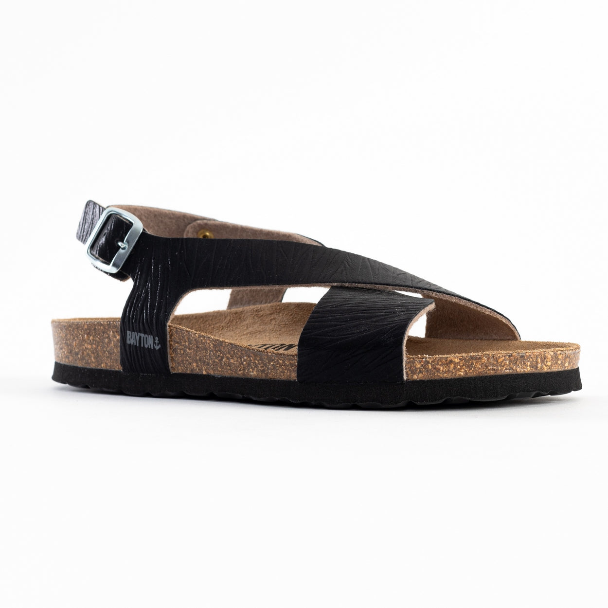 Rioja Black Multi-Strap Sandals