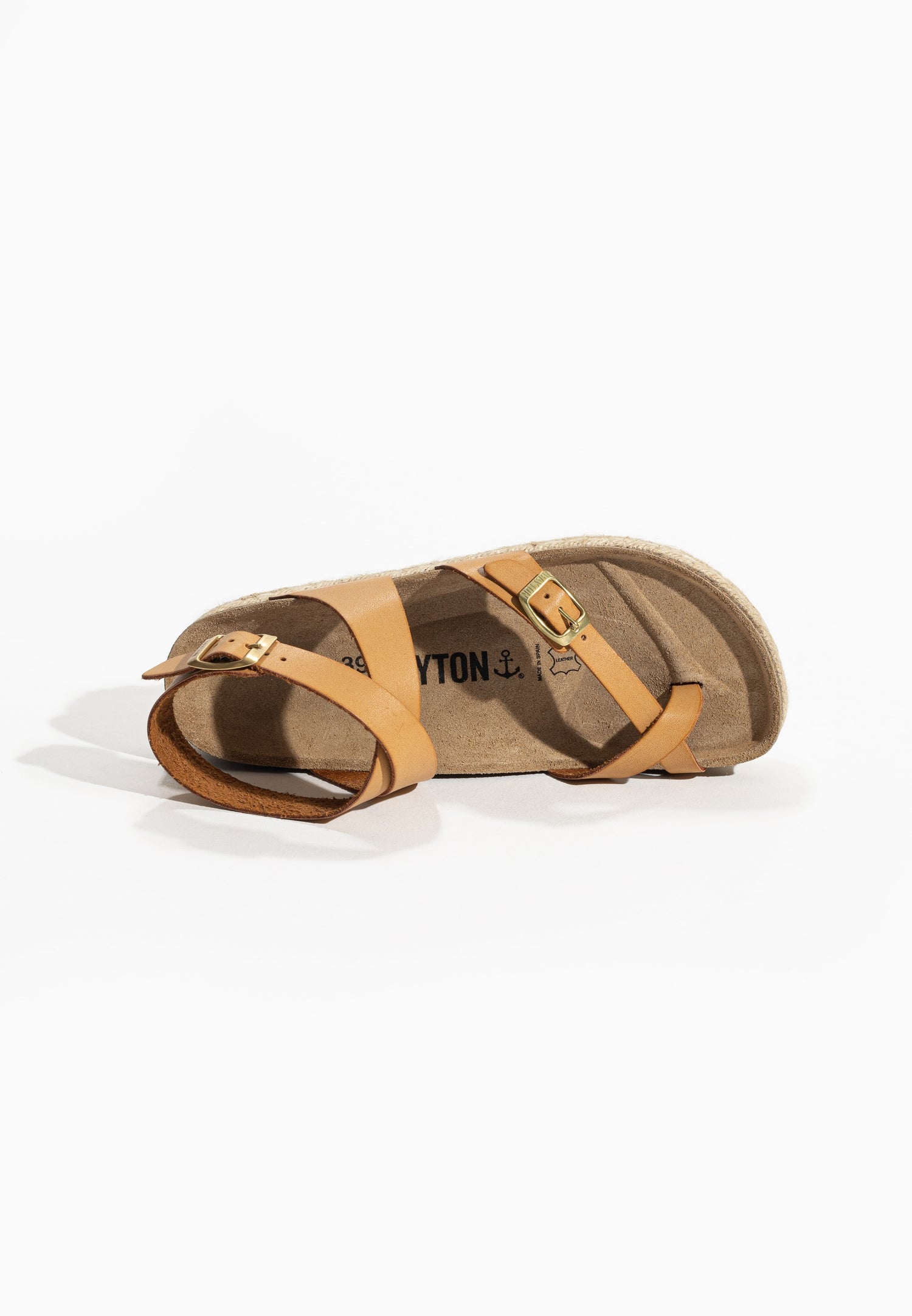 Den Camel Platform Sandals