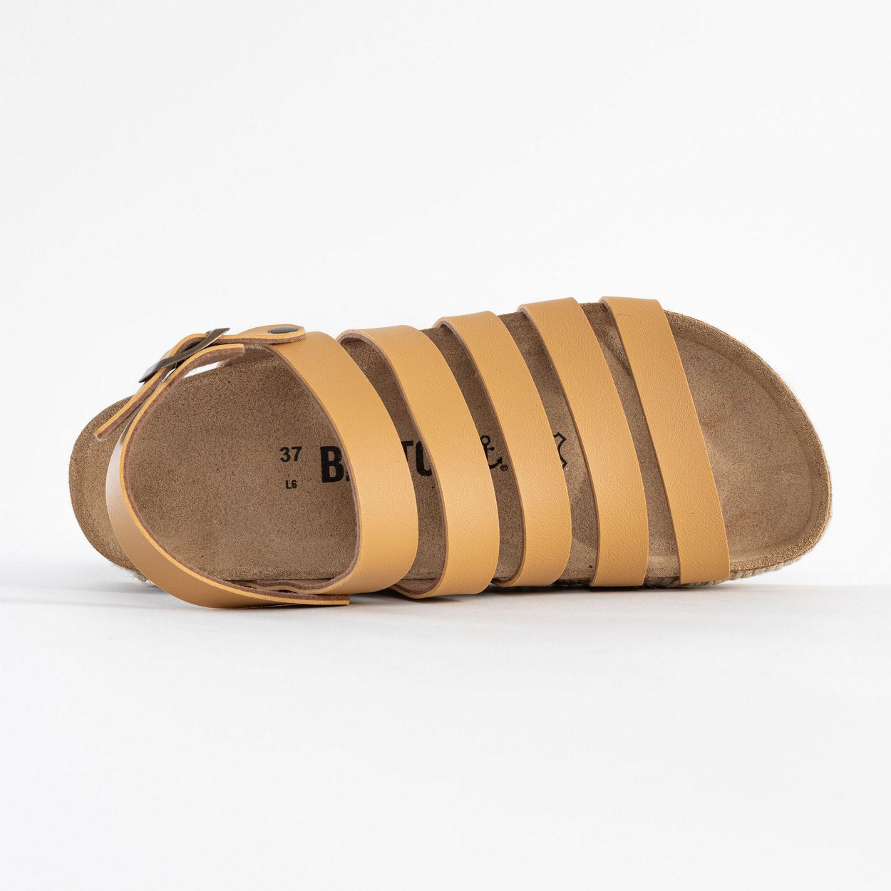 Umbria Camel Multi-Strap Platform Sandals