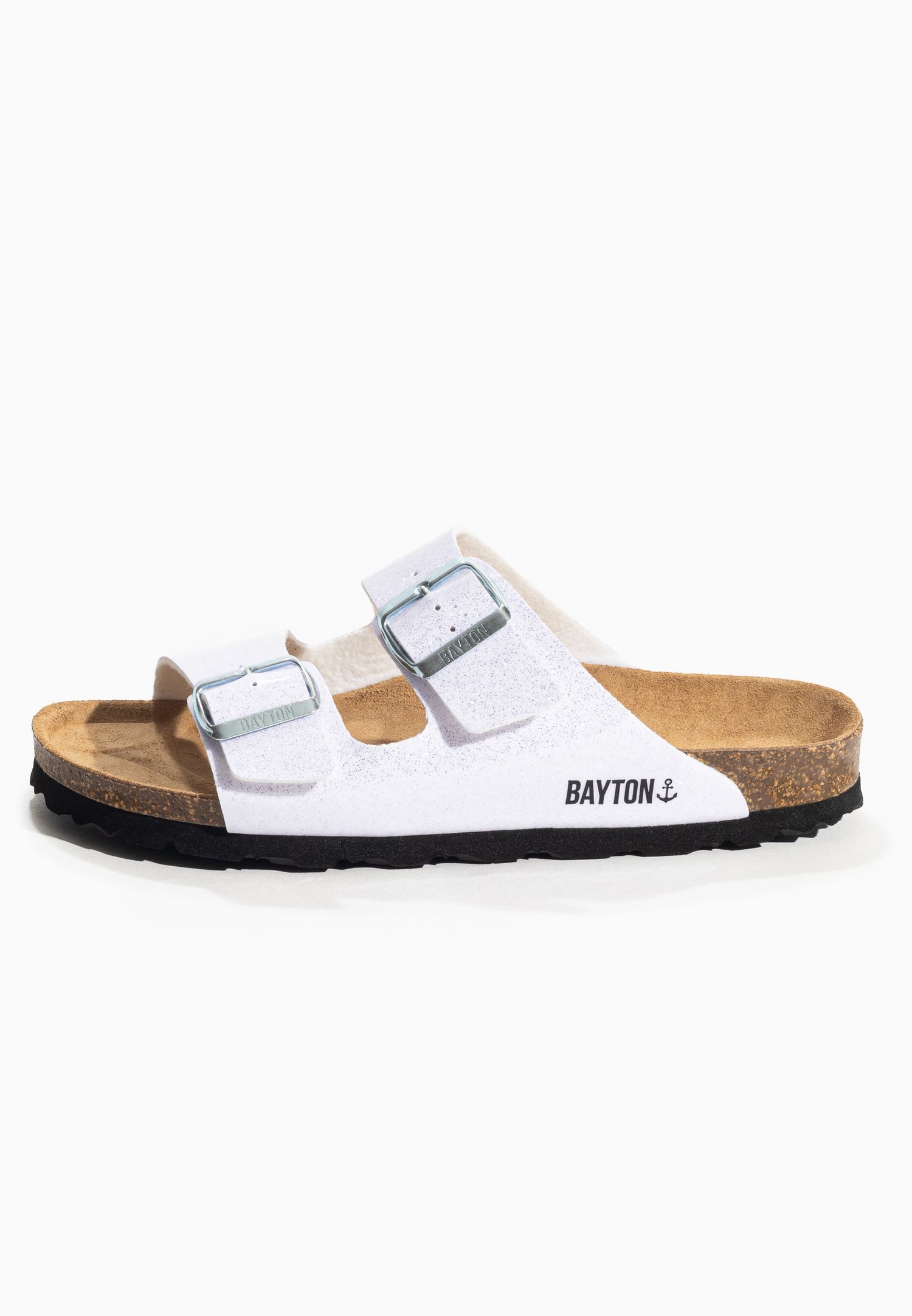 Tracy White 2 Strap Sandals