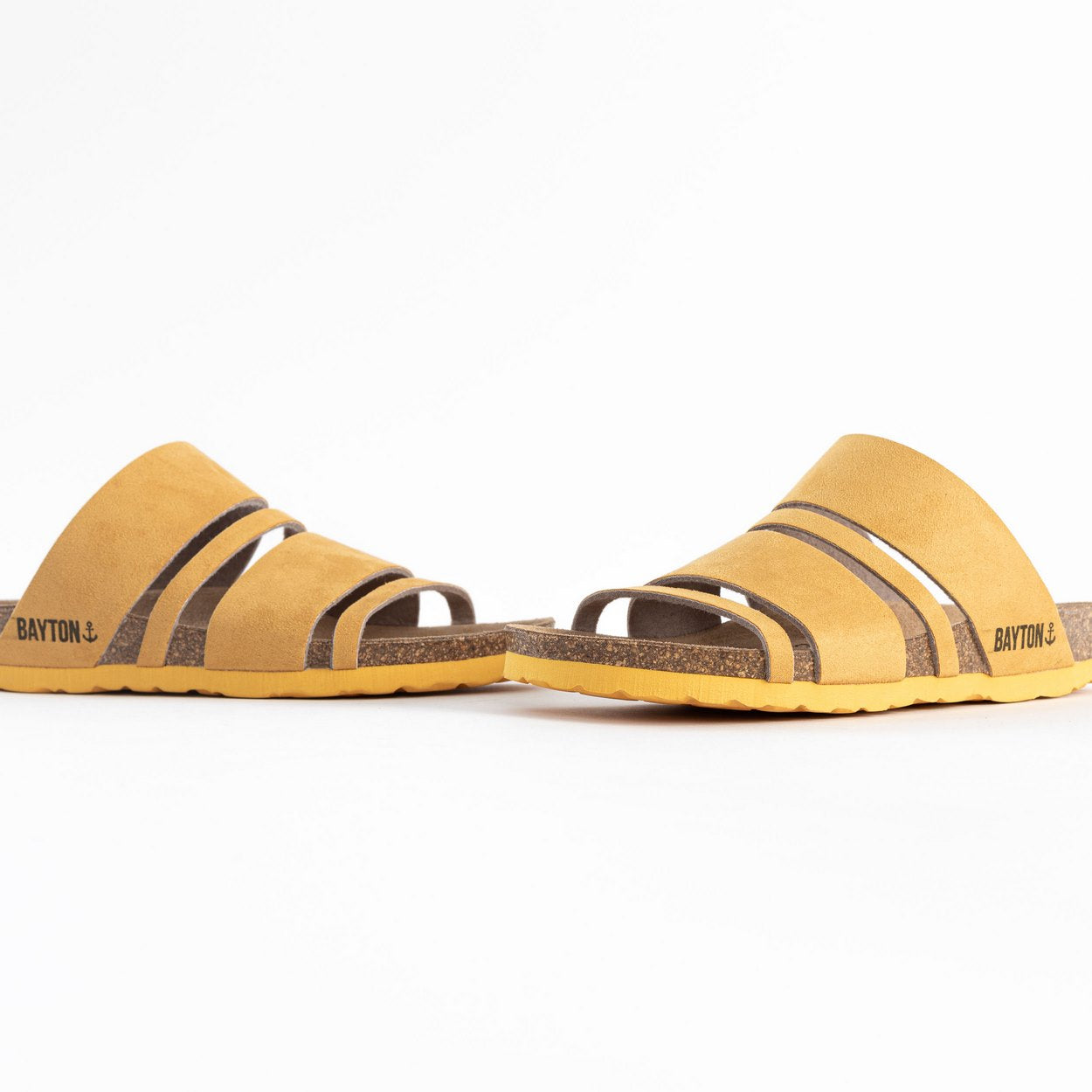 Leiria Yellow Multi-Strap Sandals