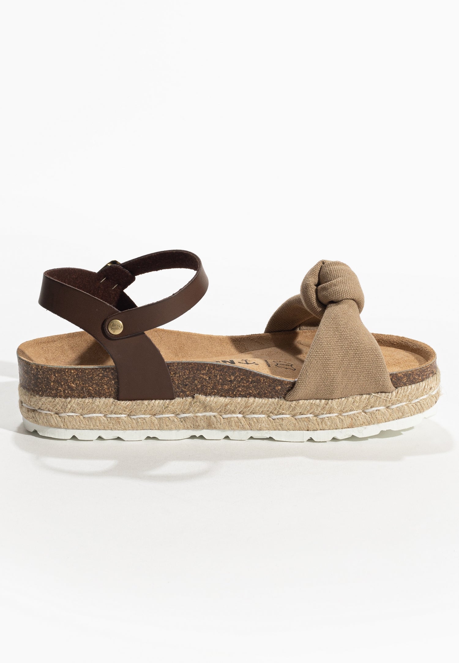 Sandalias Anna marrón y beige