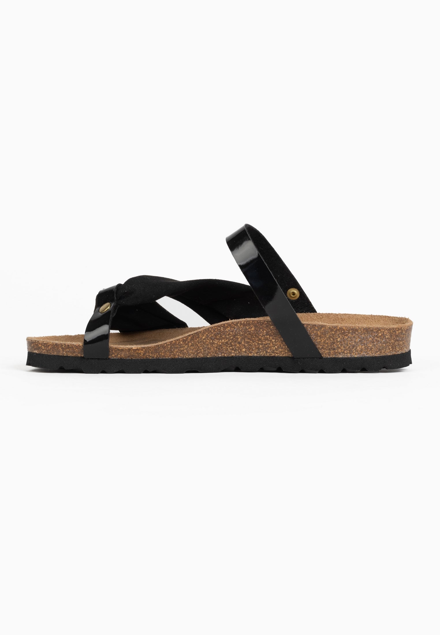 Figueira Black Multi-Strap Sandals