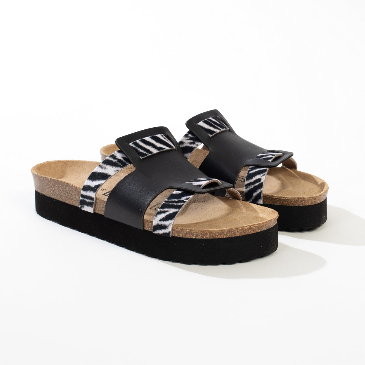 Sandalias Lecce Plataforma Negro