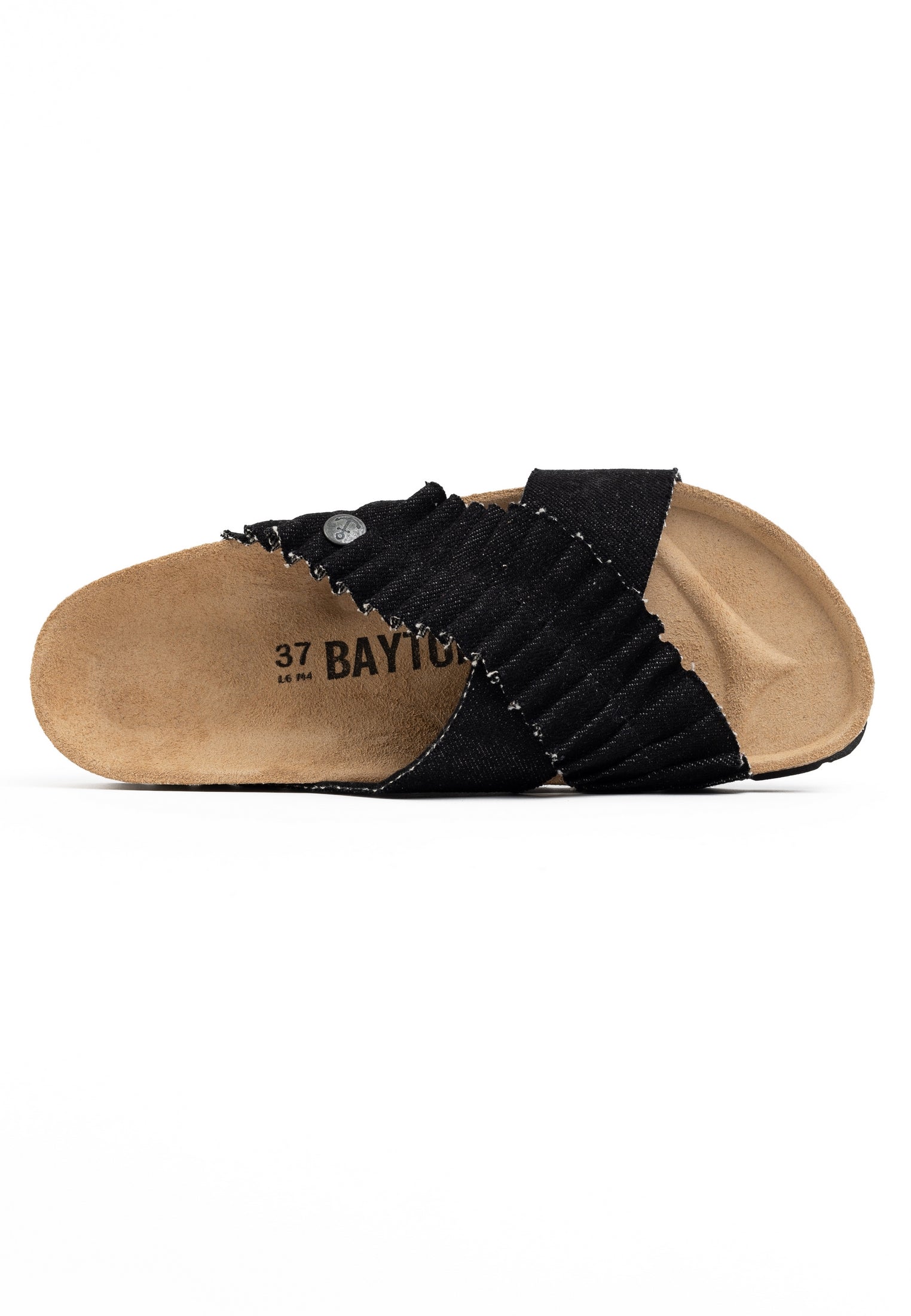 Sandalias Victoire De 2 Tiras Denim Negro