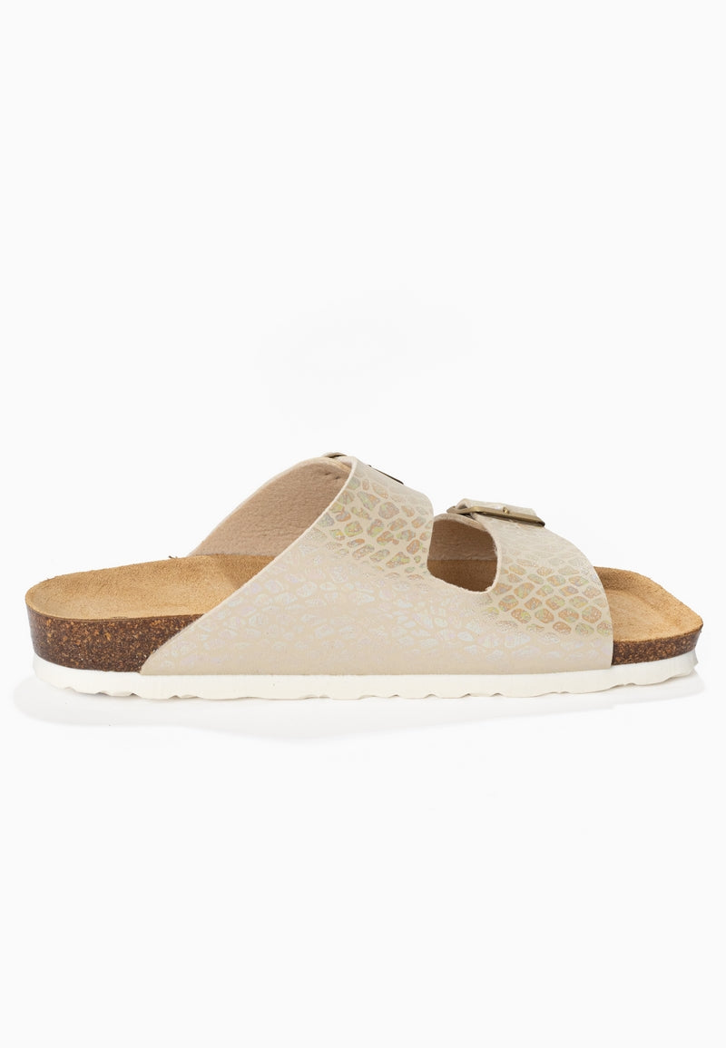 Sandales 2 Brides Atlas Beige