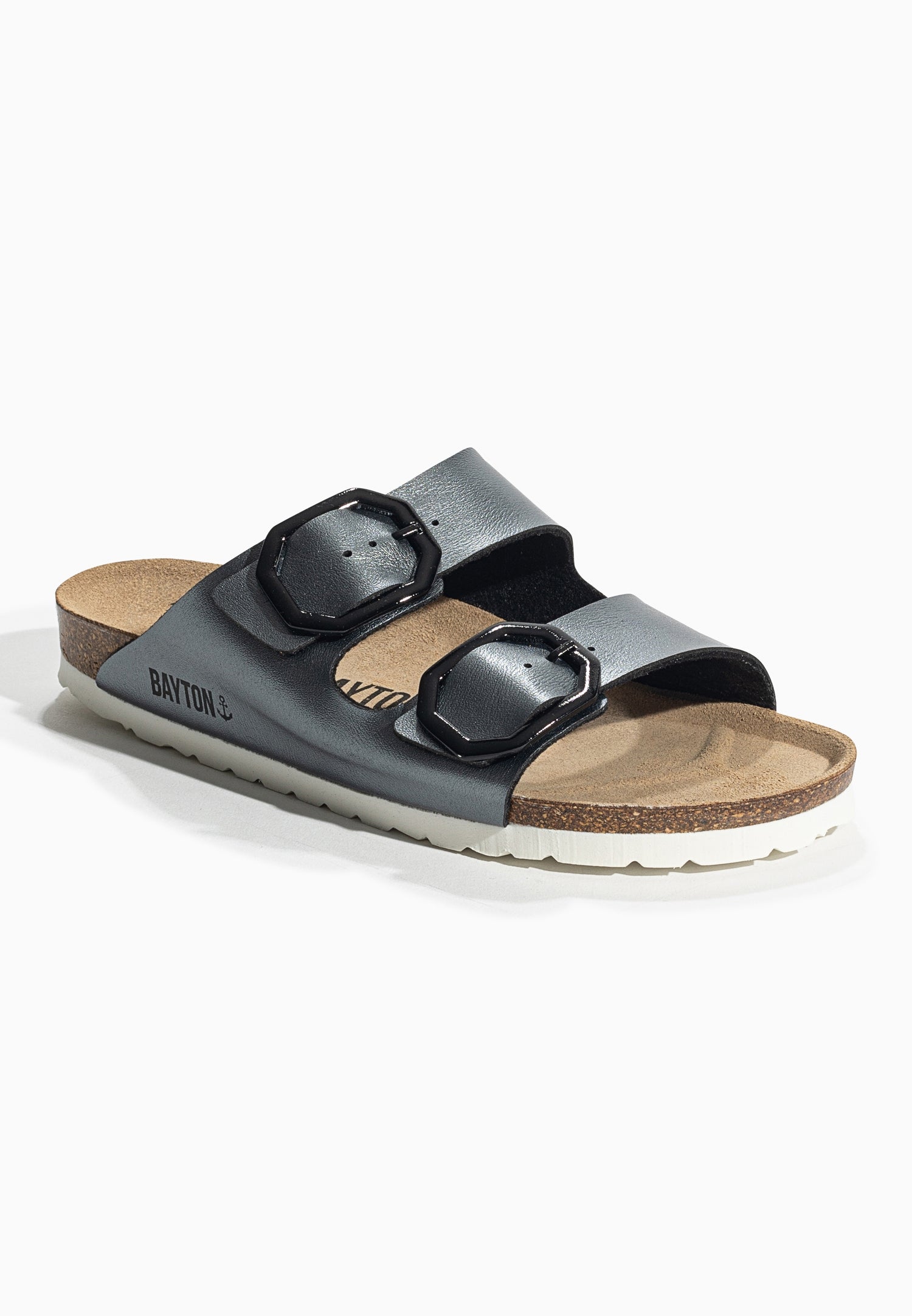 Atlas Pewter 2 Straps Sandals