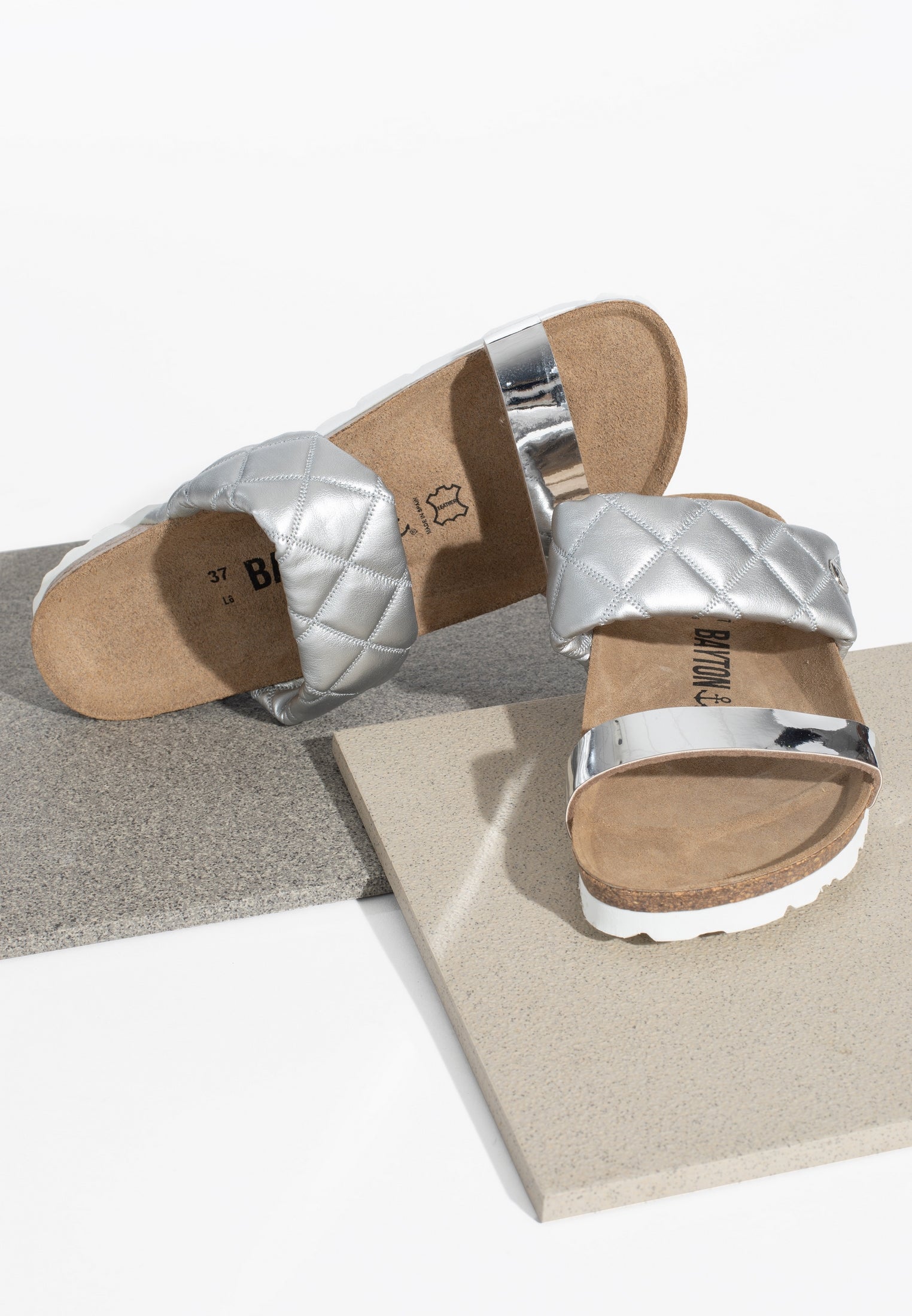 Manosque Silver Multi-Strap Sandals