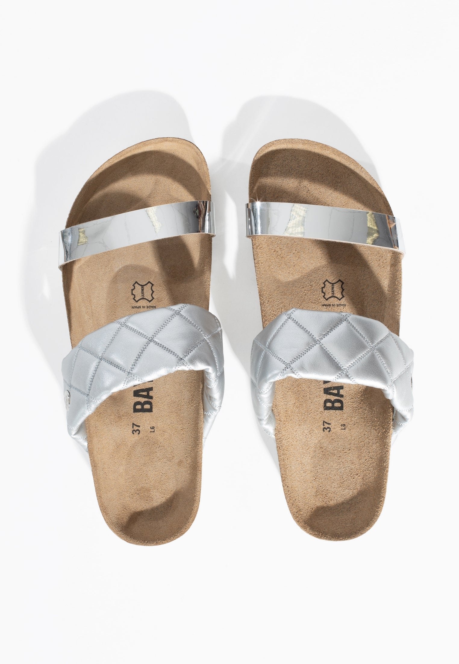 Manosque Silver Multi-Strap Sandals