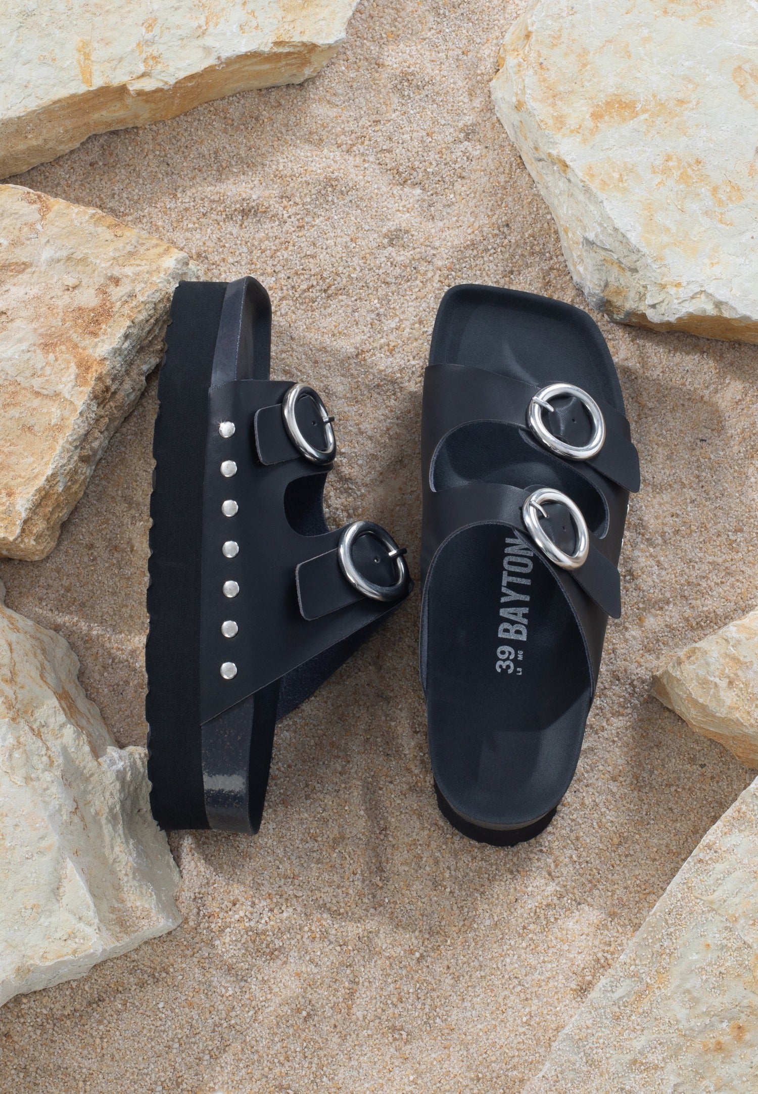 Barcelona Sandals Black