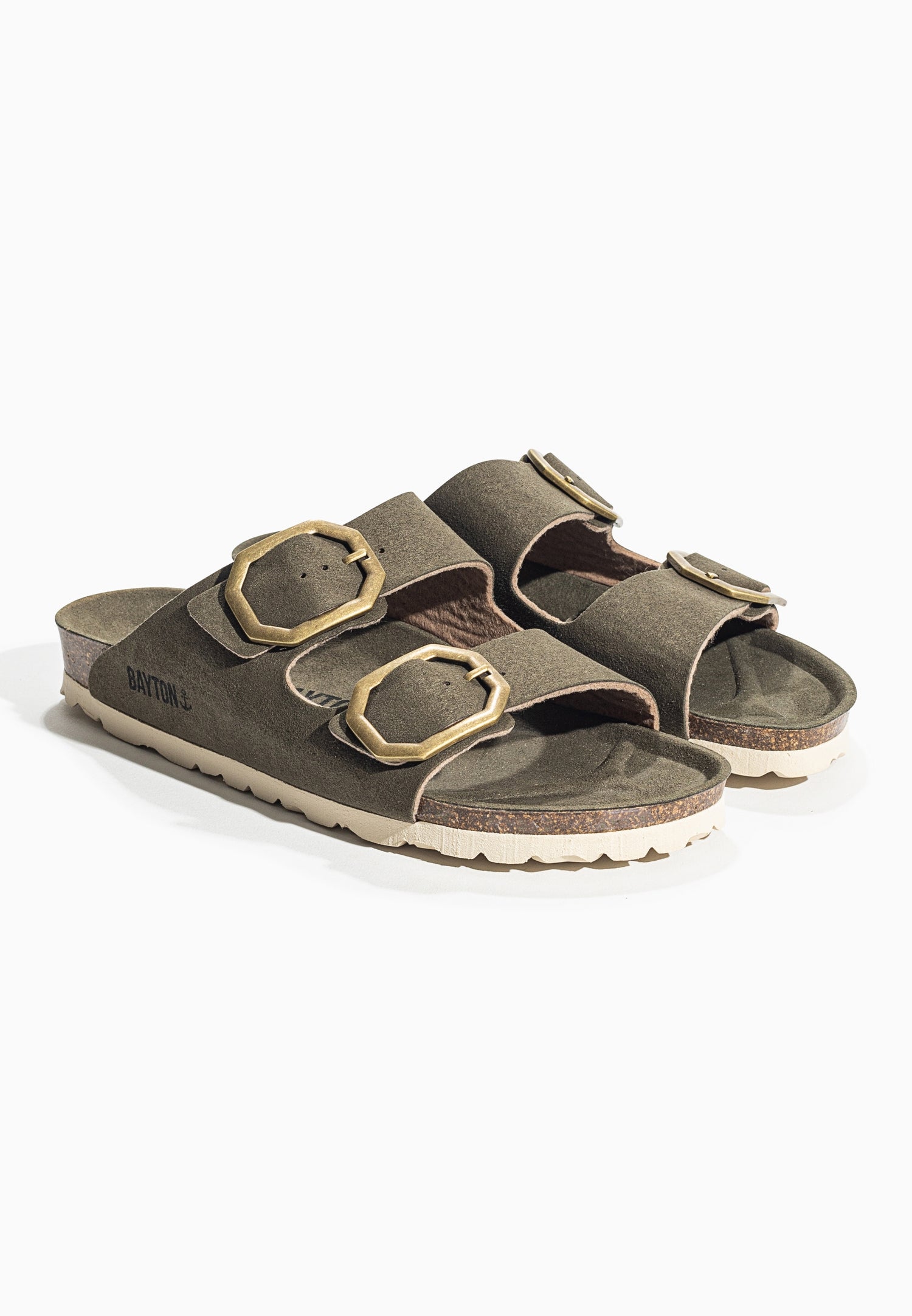 Atlas Khaki 2 Strap Sandals