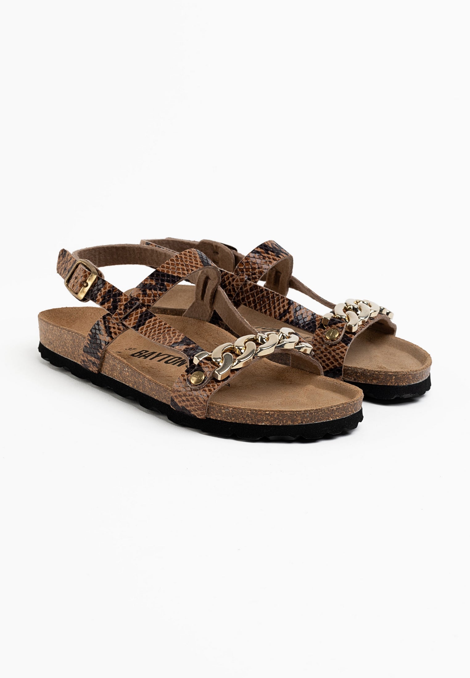 Ramatuelle Dark Brown Multi-Strap Sandals