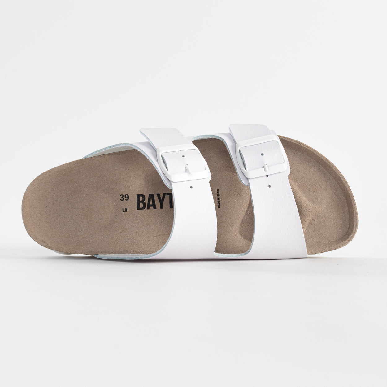 Atlas White 2 Strap Sandals