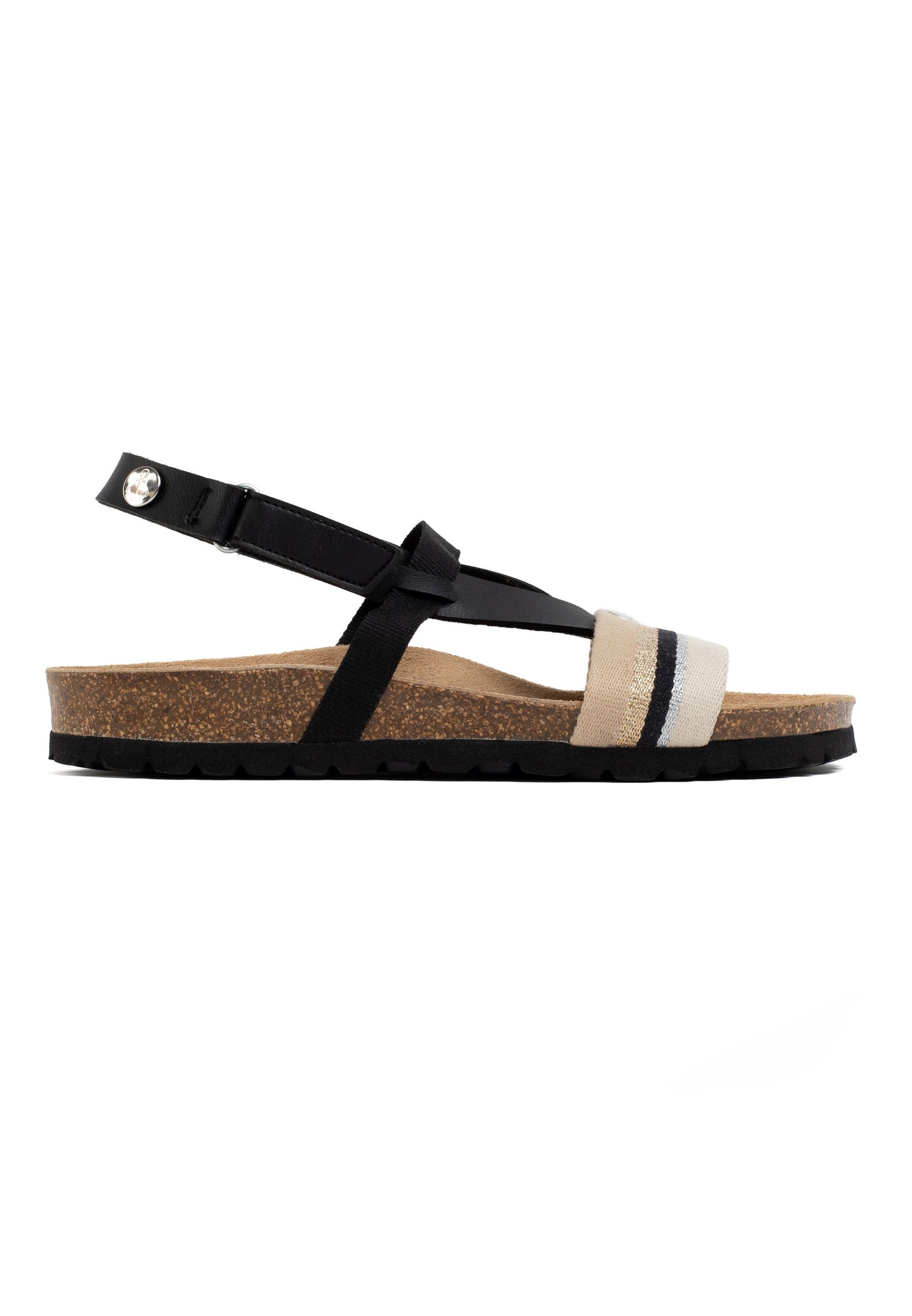 Spencer Black Multi-Strap Sandals