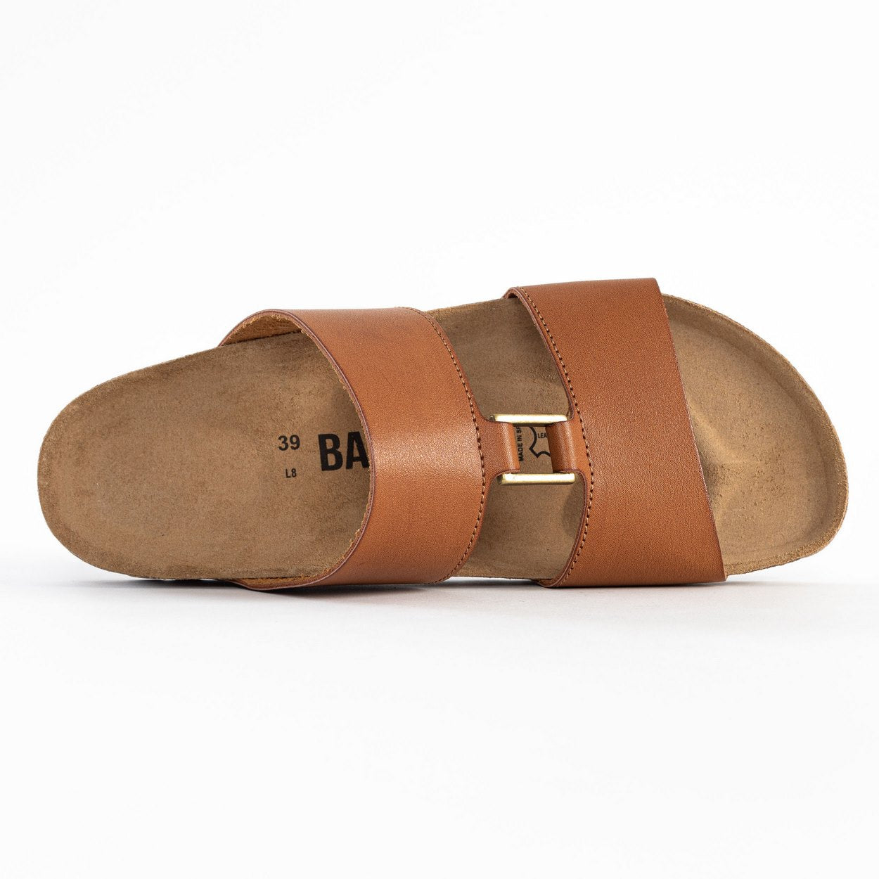 Sandales 2 Brides Navia Camel