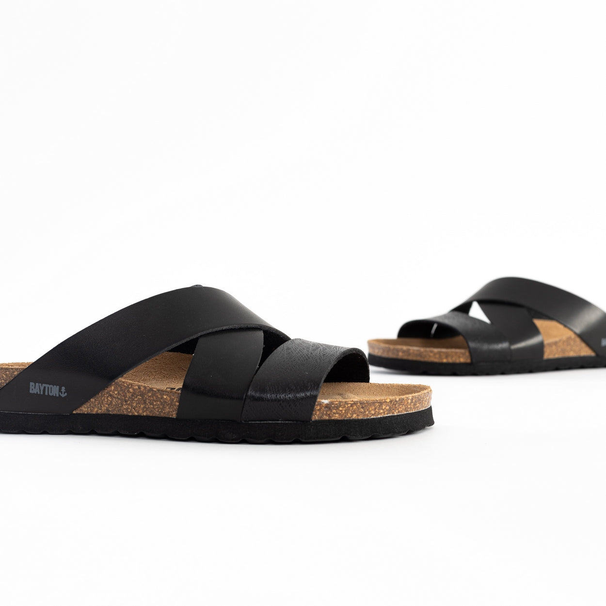 Seville Black Multi-Strap Sandals