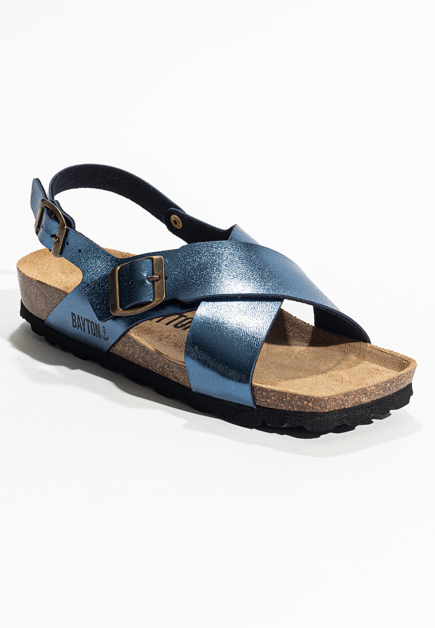 Cantabria Blue Multi-Strap Sandals