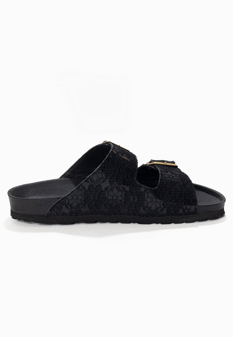 Atlas Black 2 Strap Sandals