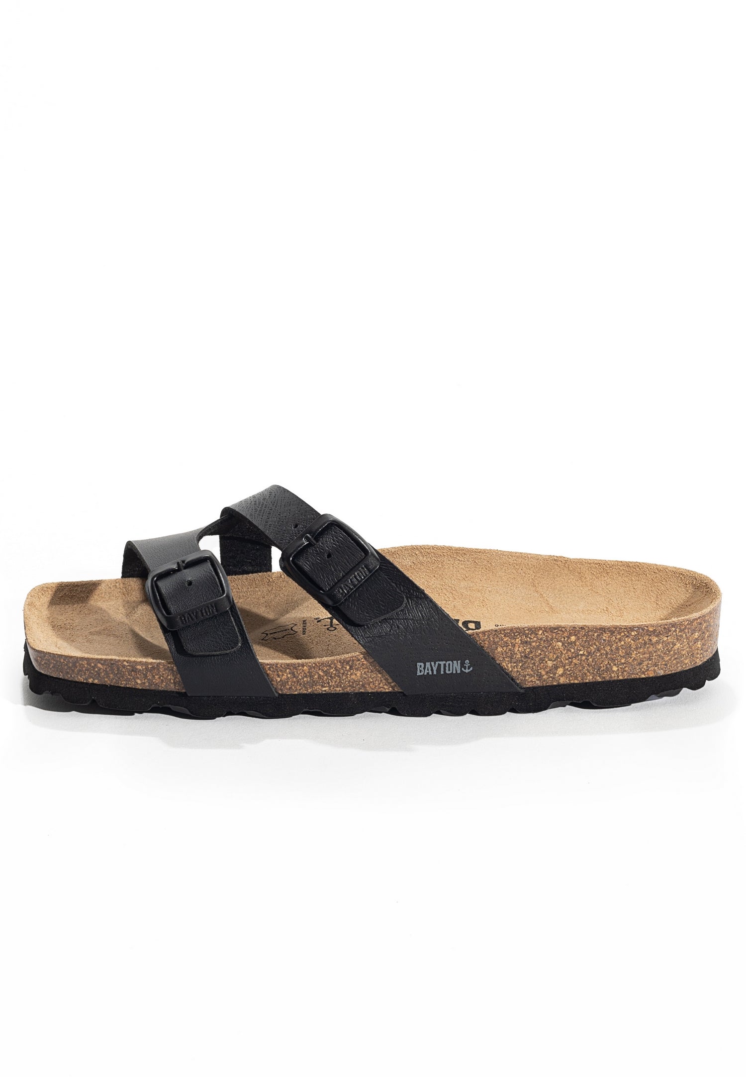 Cleo Black 2 Strap Sandals